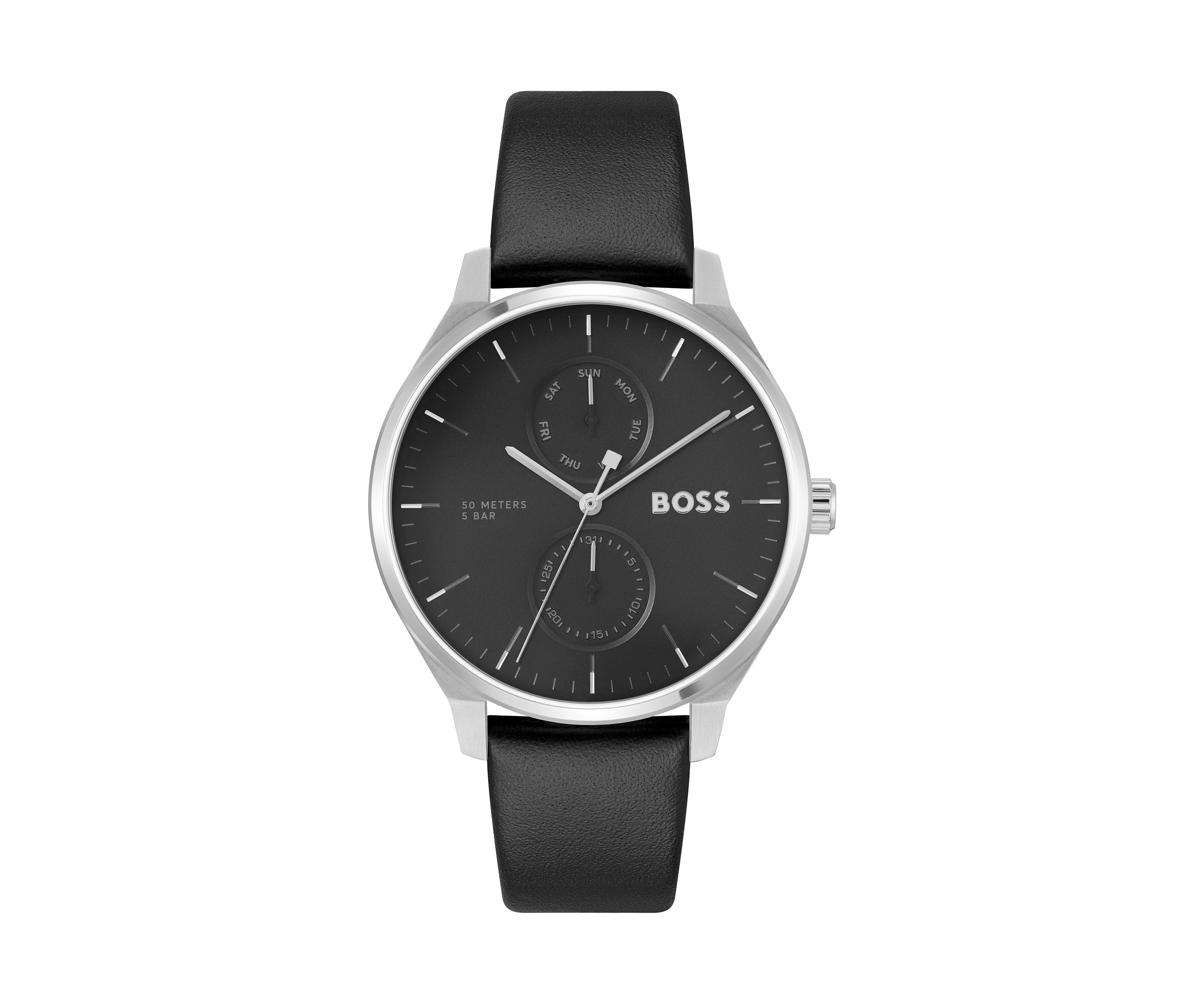 Tyler Black Strap Watch
