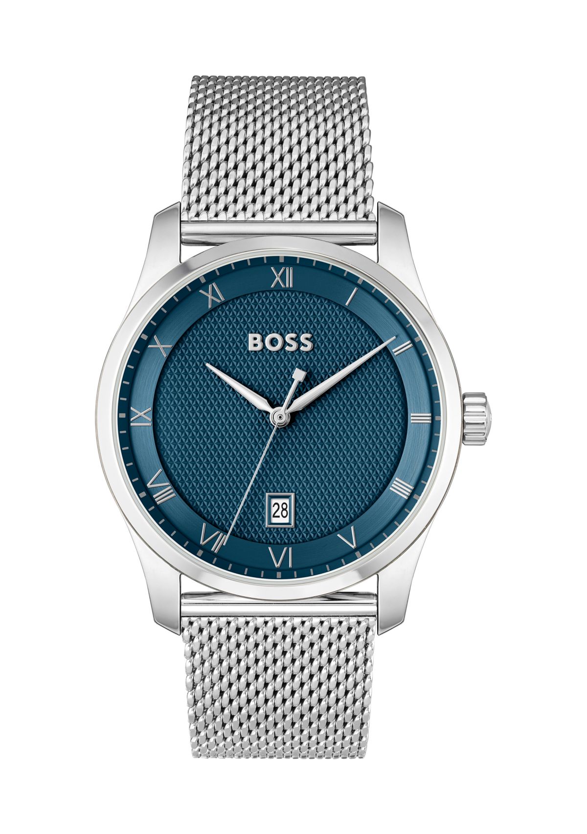 Principle Silver Bracelet Blue Dial Watch