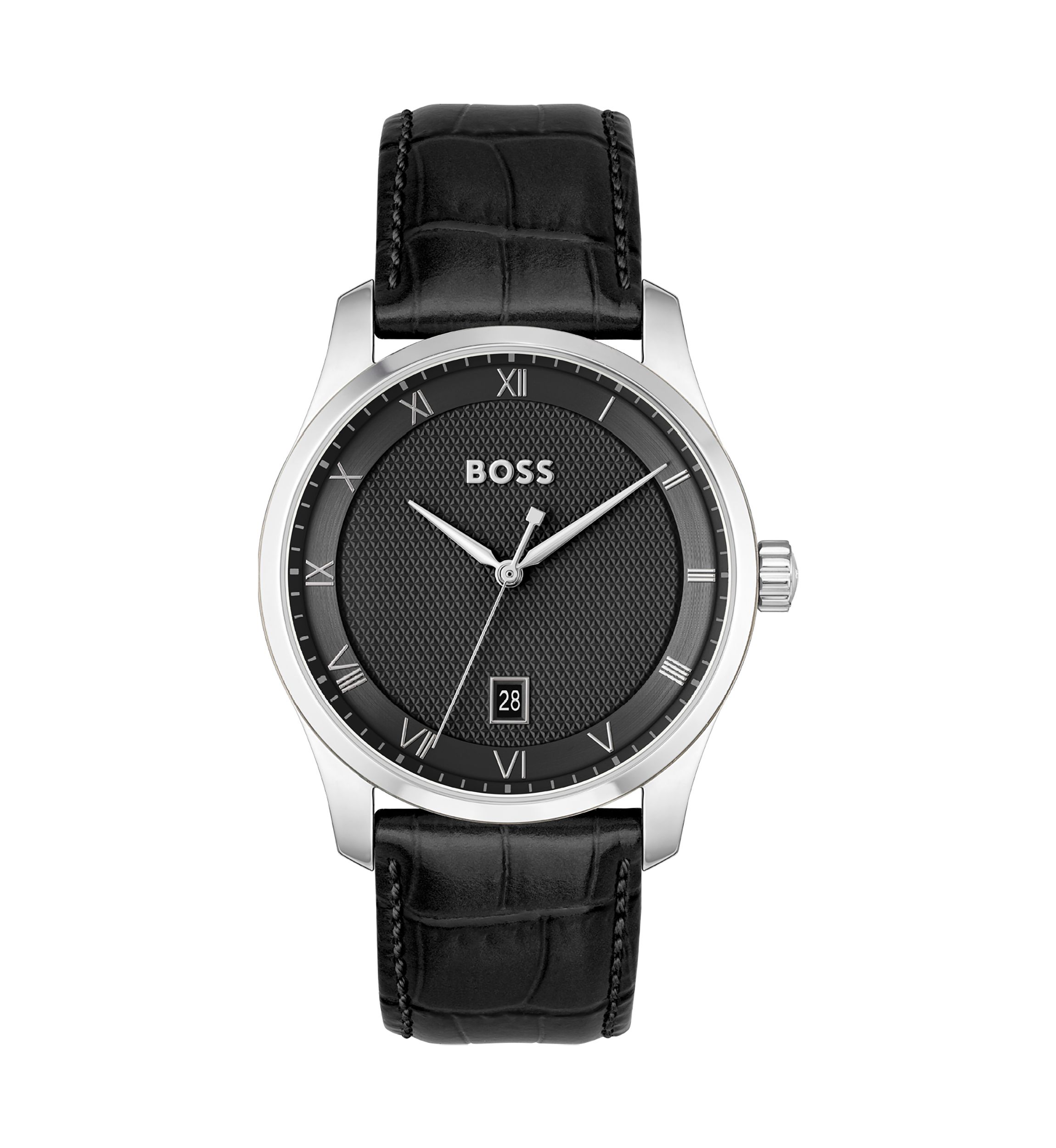 Principle Black Strap Watch