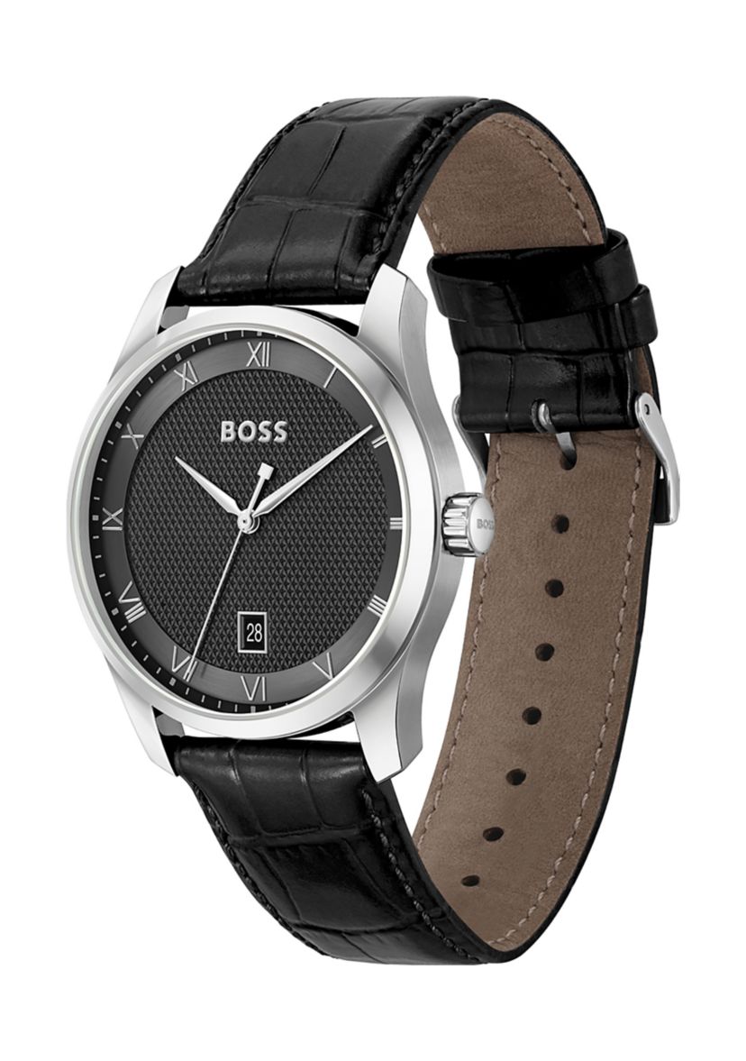 Principle Black Strap Watch