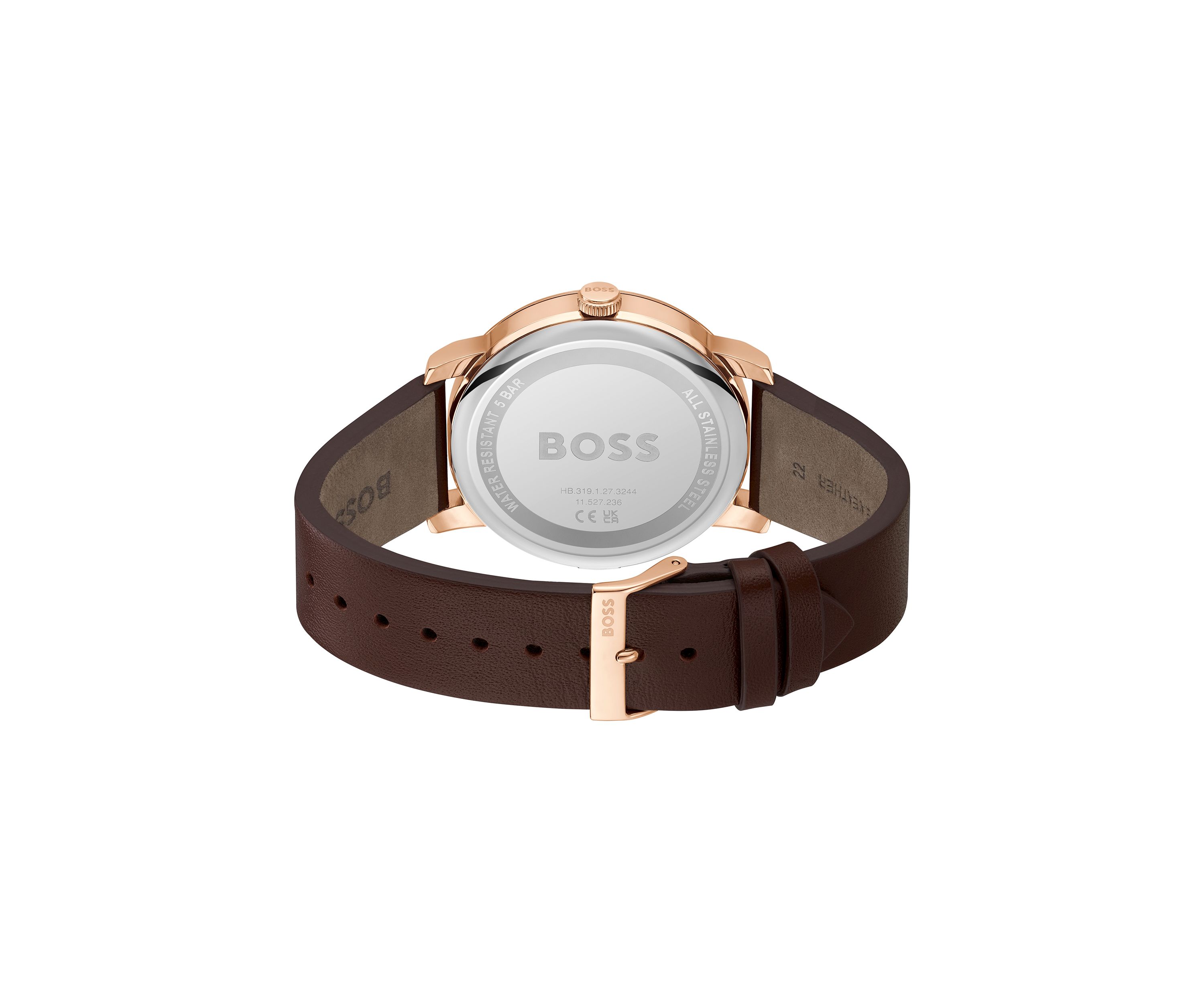Contender Brown Strap Blue Dial Watch