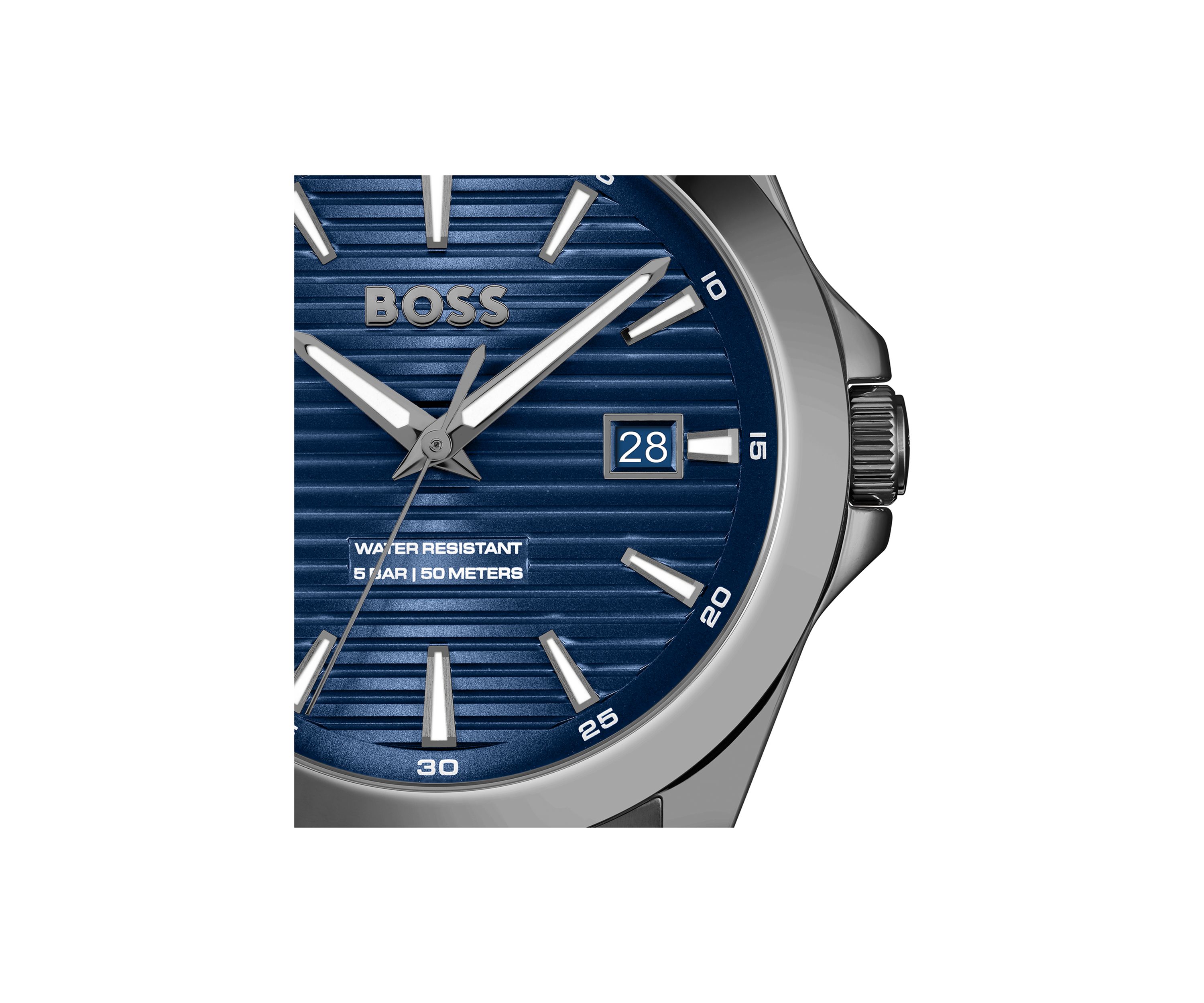 Strike Black Bracelet Blue Dial Watch