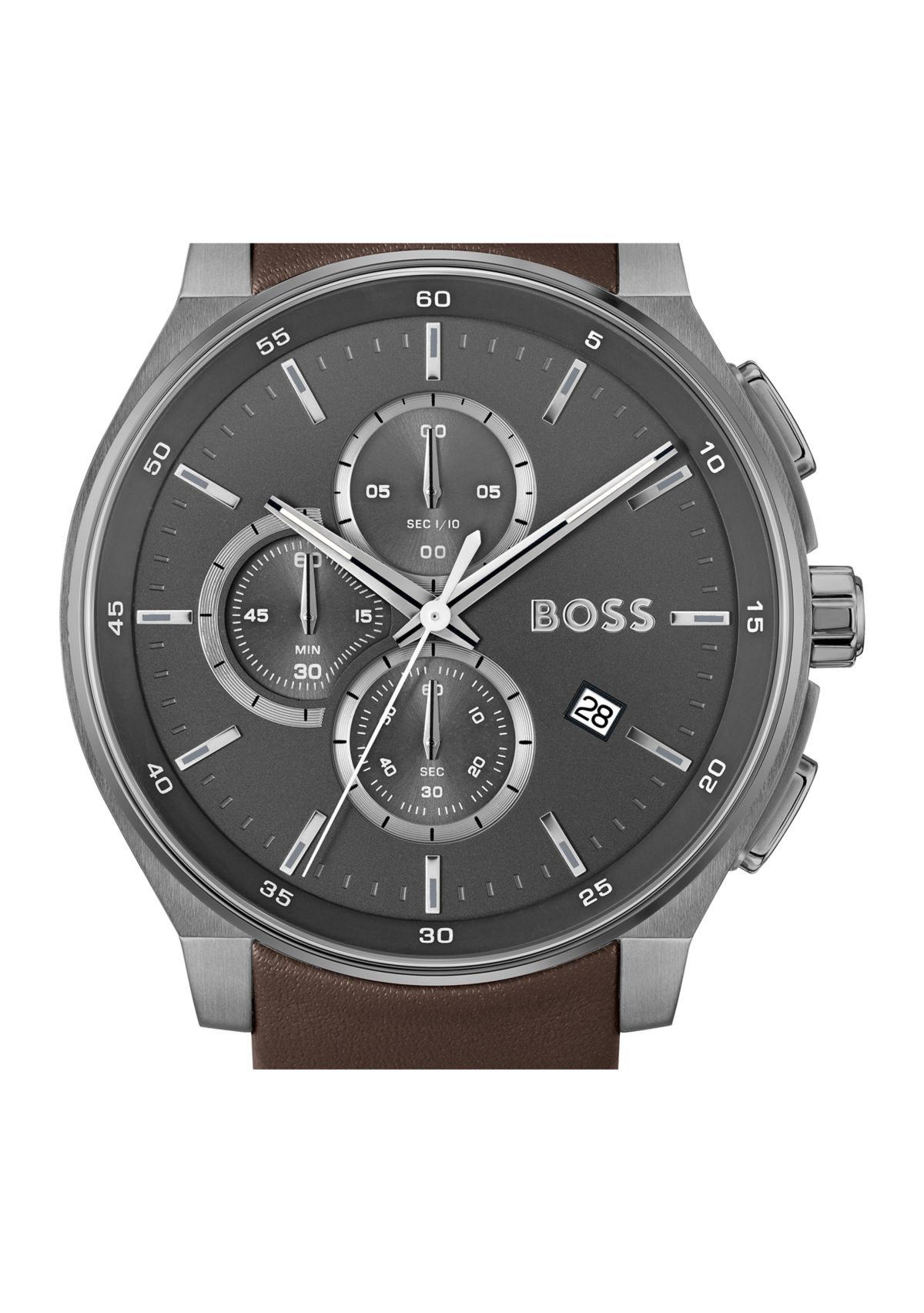 Peak Brown Strap Gray Dial Watch