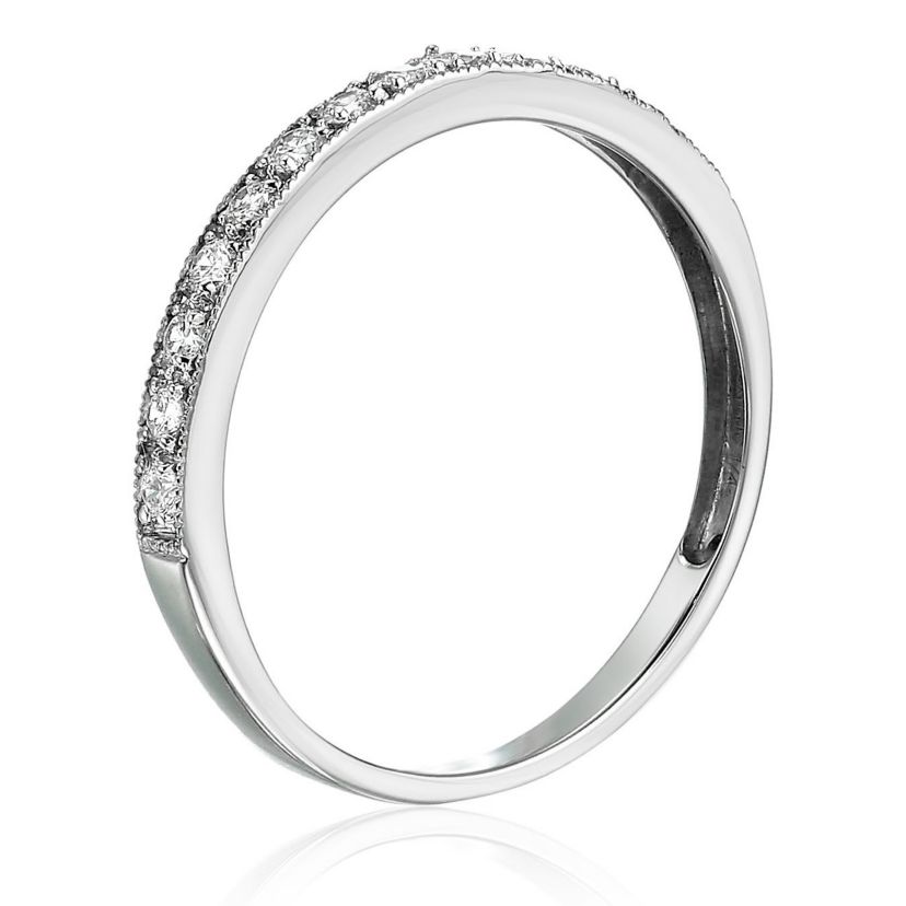1/4 ct. t.w. Diamond Wedding Band Half Eternity in 14K White Gold