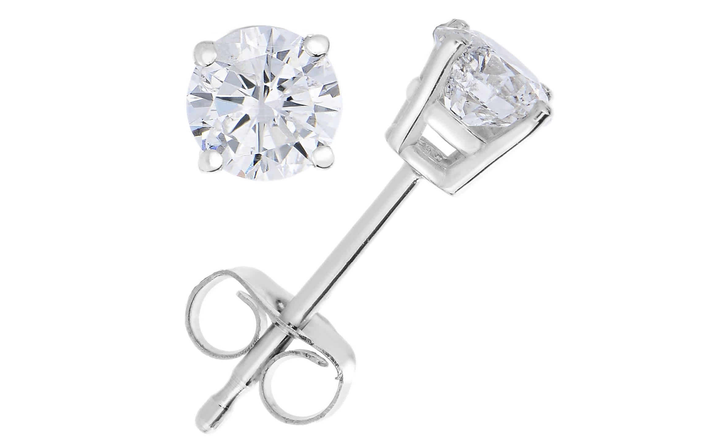 Lab Created 1.50 ct. t.w. Lab Grown Diamond Stud Earrings in 14K White Gold