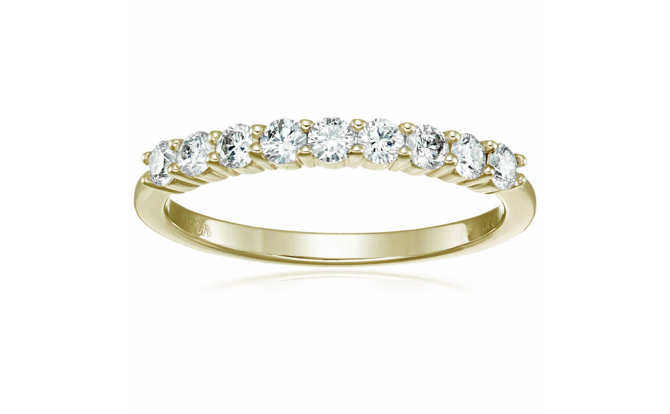 1/2 ct. t.w. Diamond Wedding Band in 14K Yellow Gold