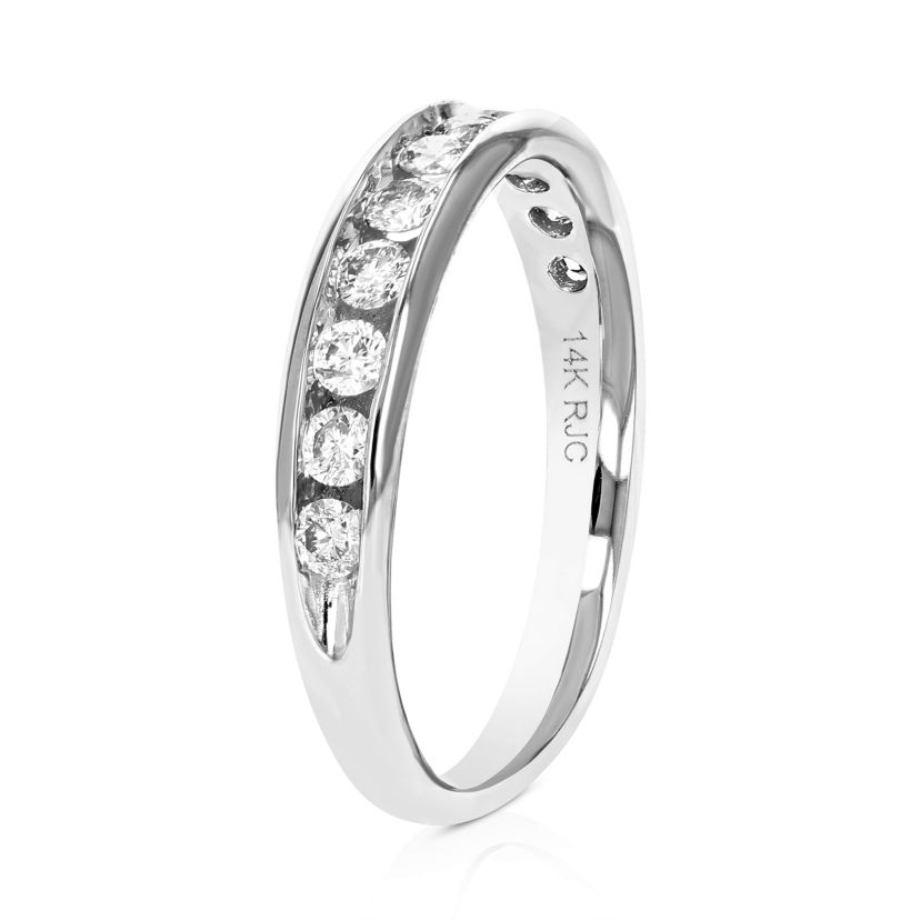 1/2 ct. t.w. Diamond Wedding Band in 14K White Gold