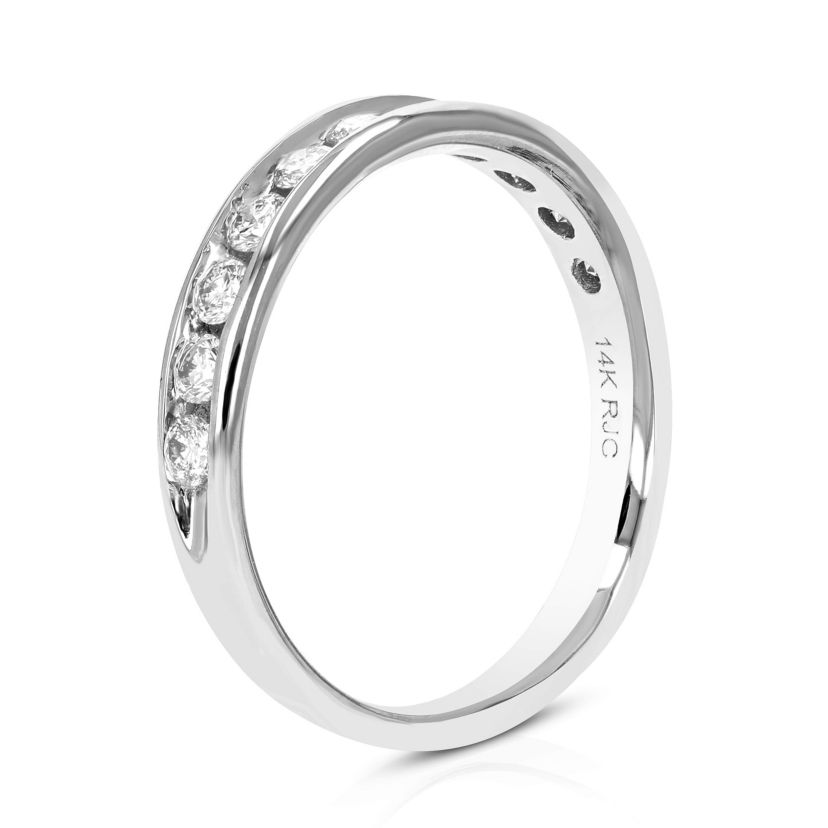 1/2 ct. t.w. Diamond Wedding Band in 14K White Gold