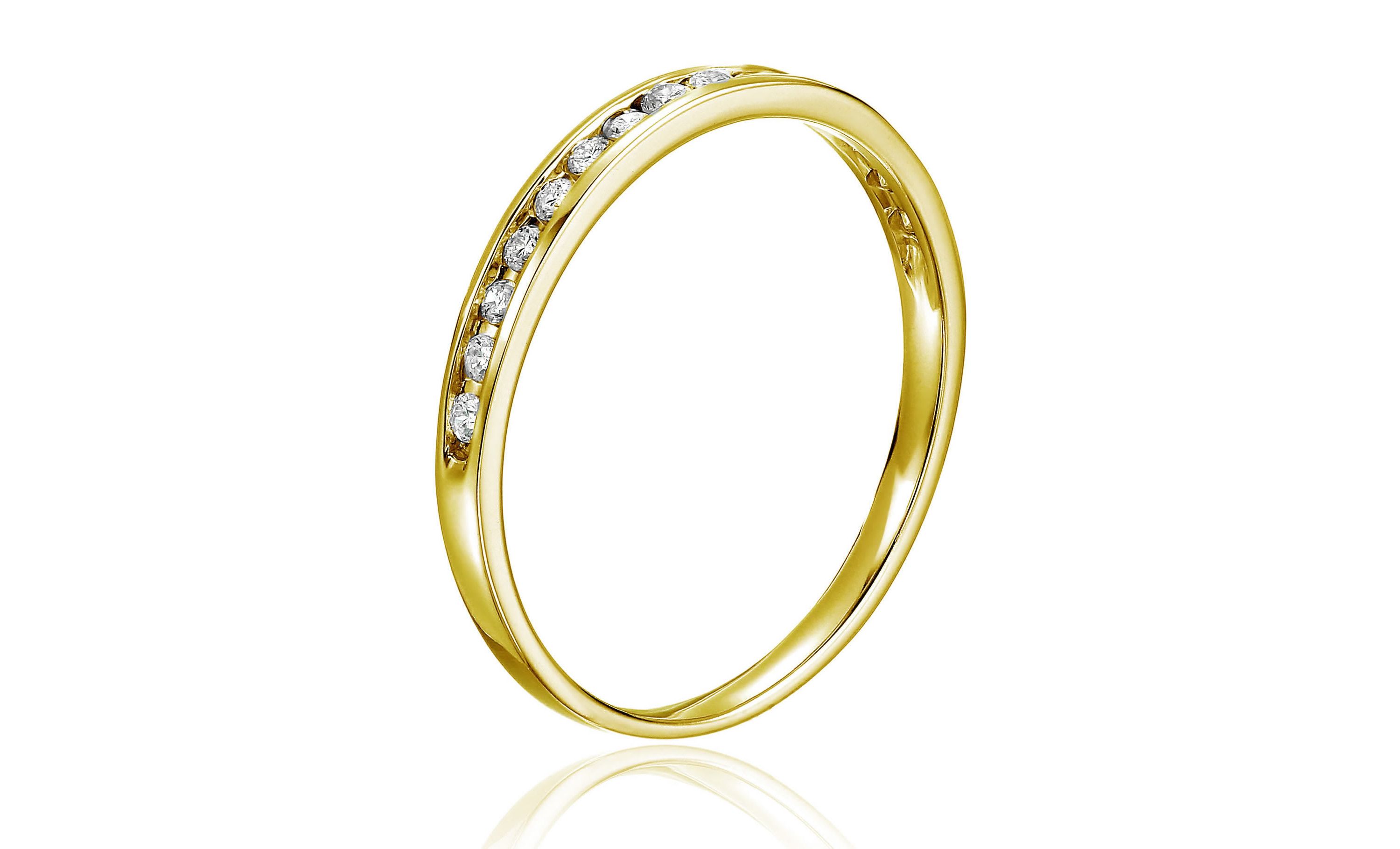1/5 ct. t.w. Diamond Wedding Band in 10K Yellow Gold