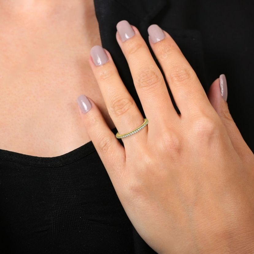 1/2 ct. t.w. Diamond Eternity Ring in 14K Yellow Gold