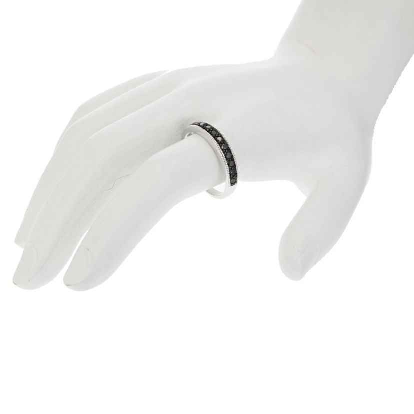 1/4 ct. t.w. Black Diamond Wedding Band in 925 Sterling Silver
