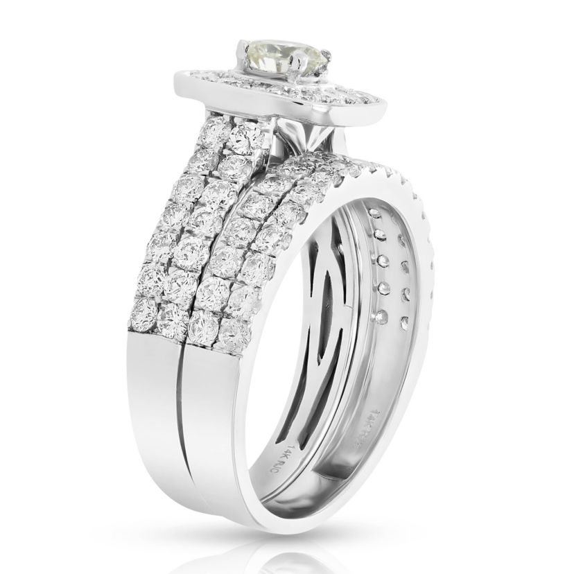 2 ct. t.w. Diamond Bridal Set in 14K White Gold