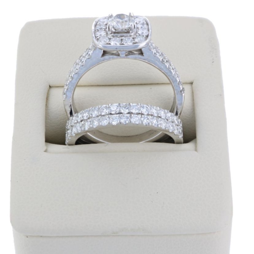 2 ct. t.w. Diamond Bridal Set in 14K White Gold