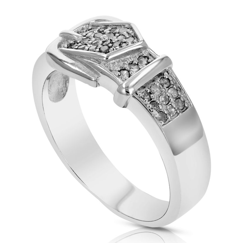 1/4 ct. t.w. Diamond Wedding Band in 925 Sterling Silver