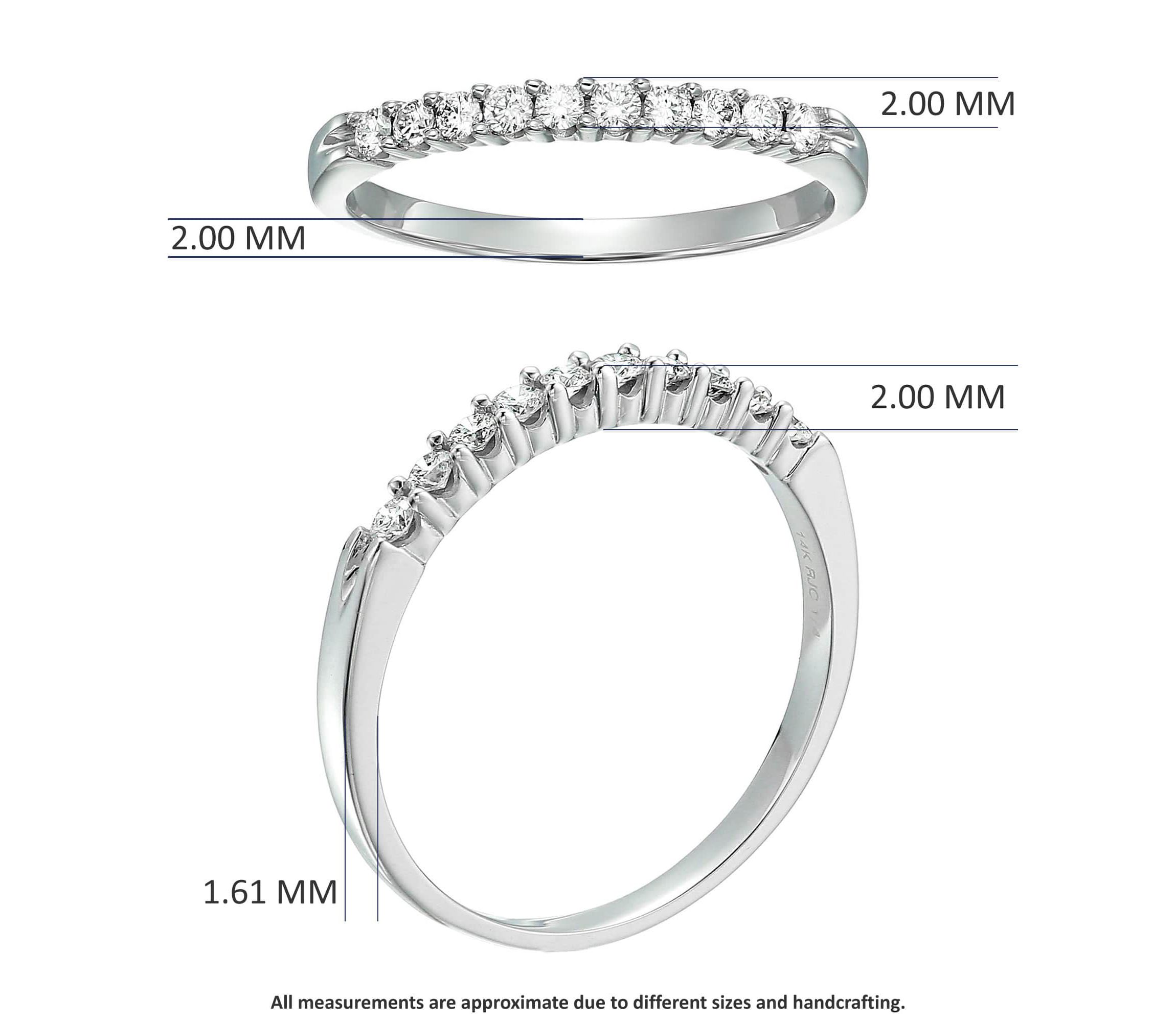 1/3 ct. t.w. Diamond Wedding Band in 14K White Gold