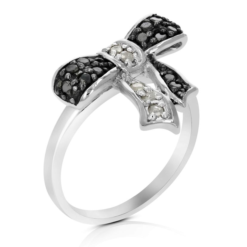 1/3 ct. t.w. Black Diamond Wedding Anniversary Band in 925 Sterling Silver