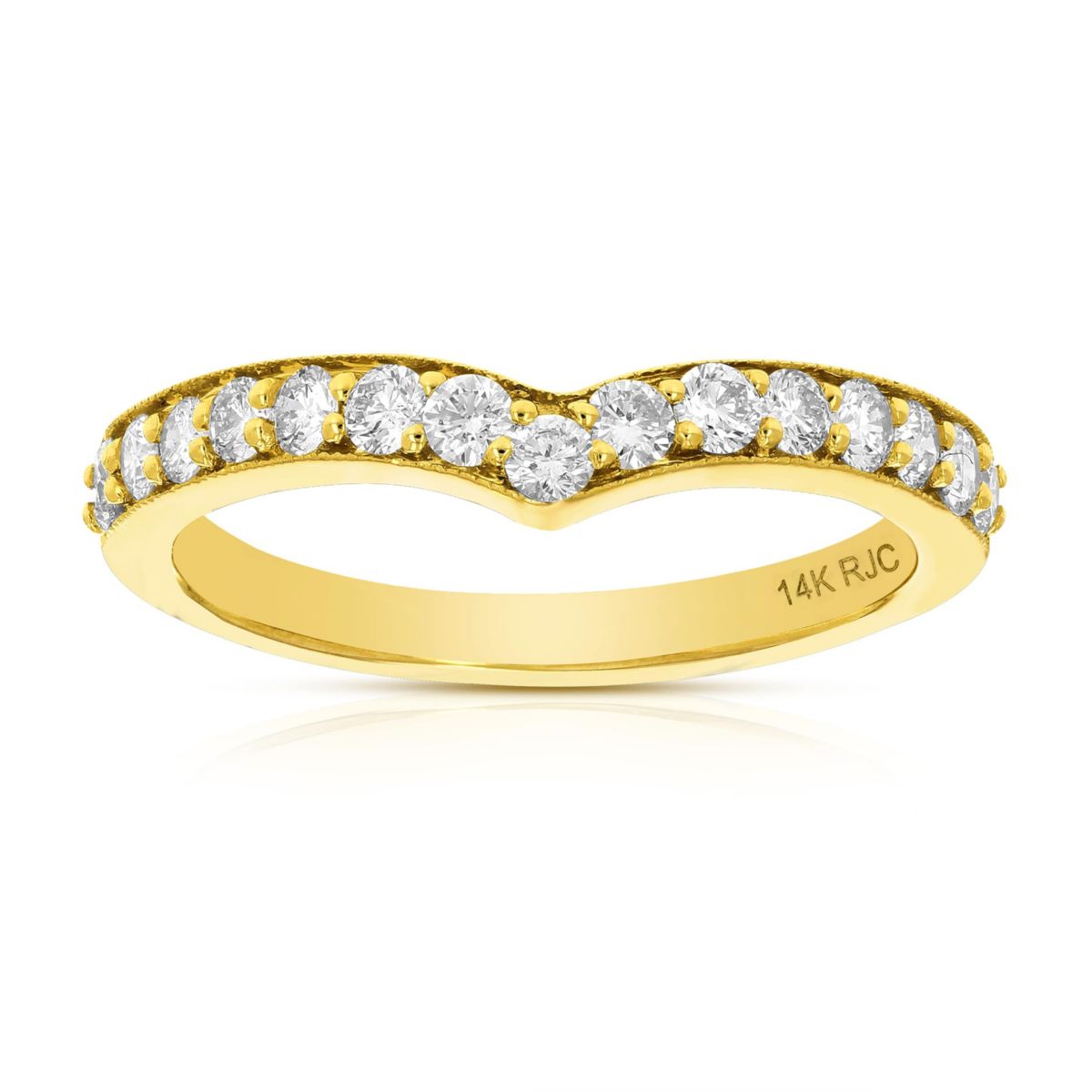 1/2 ct. t.w. Diamond Wedding Band in 14K Yellow Gold