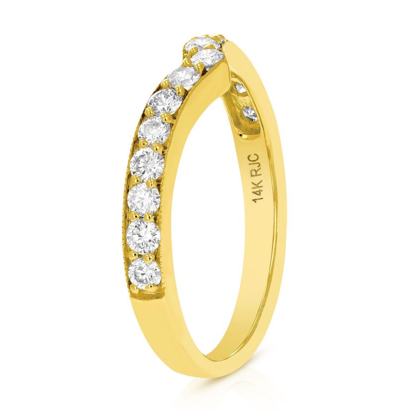 1/2 ct. t.w. Diamond Wedding Band in 14K Yellow Gold