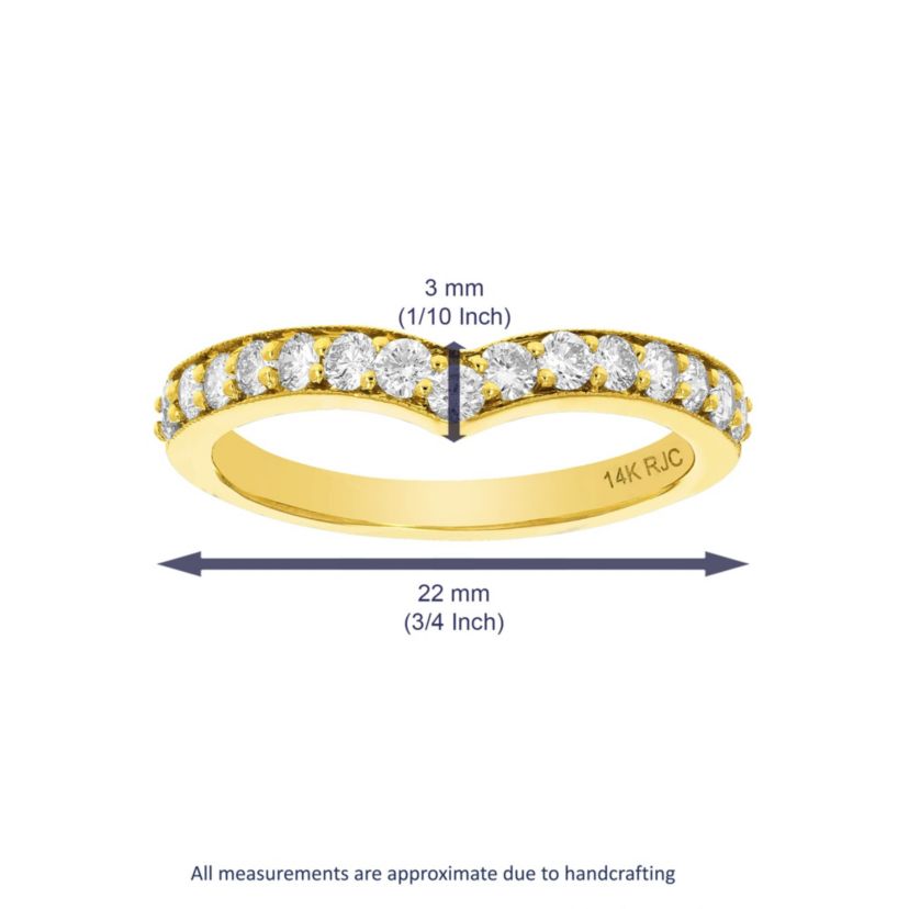 1/2 ct. t.w. Diamond Wedding Band in 14K Yellow Gold