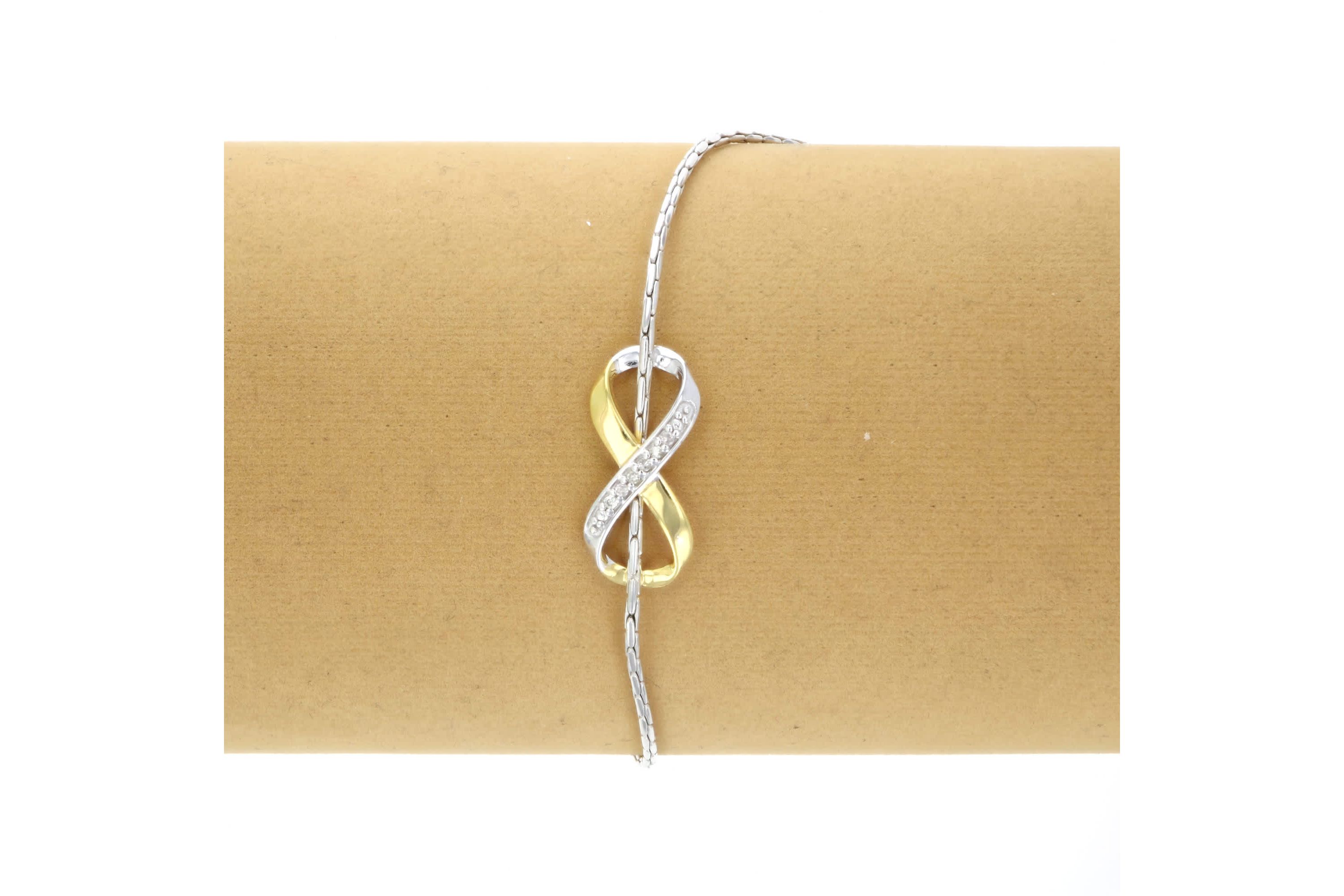 1/20 ct. t.w. Diamond Bolo Bracelet Yellow Gold Plated over Sterling Silver