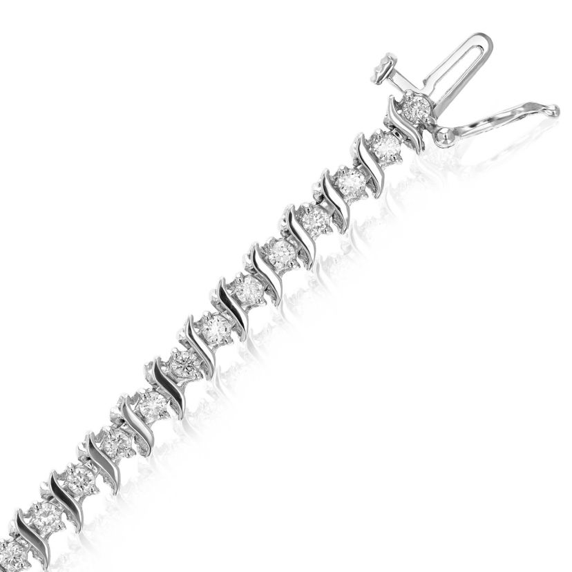 1.50 ct. t.w. Diamond Tennis Bracelet in 925 Sterling Silver