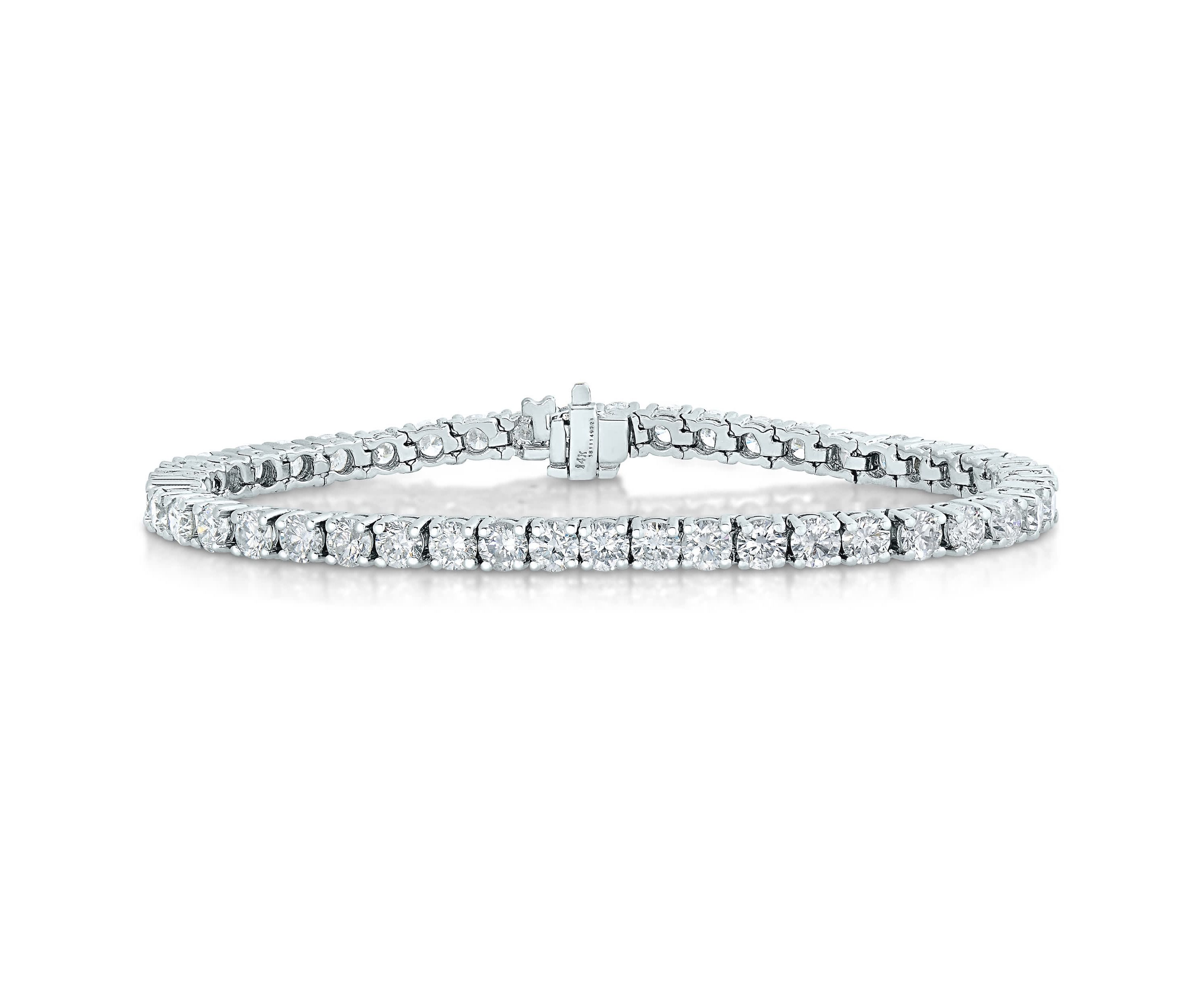 Lab Created 5 ct. t.w. Lab Grown Diamond Tennis Bracelet in 14K White Gold