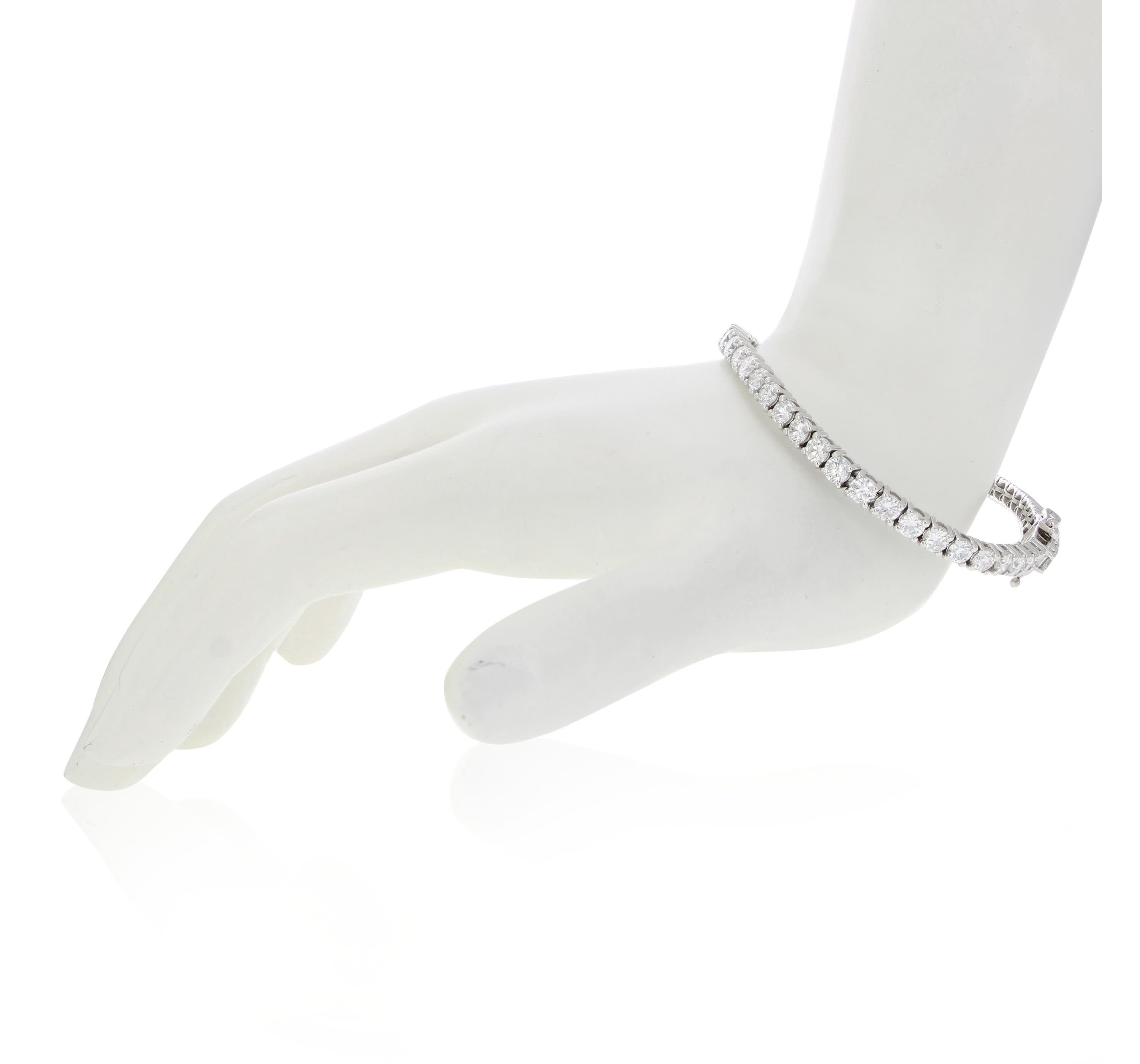 Lab Created 5 ct. t.w. Lab Grown Diamond Tennis Bracelet in 14K White Gold
