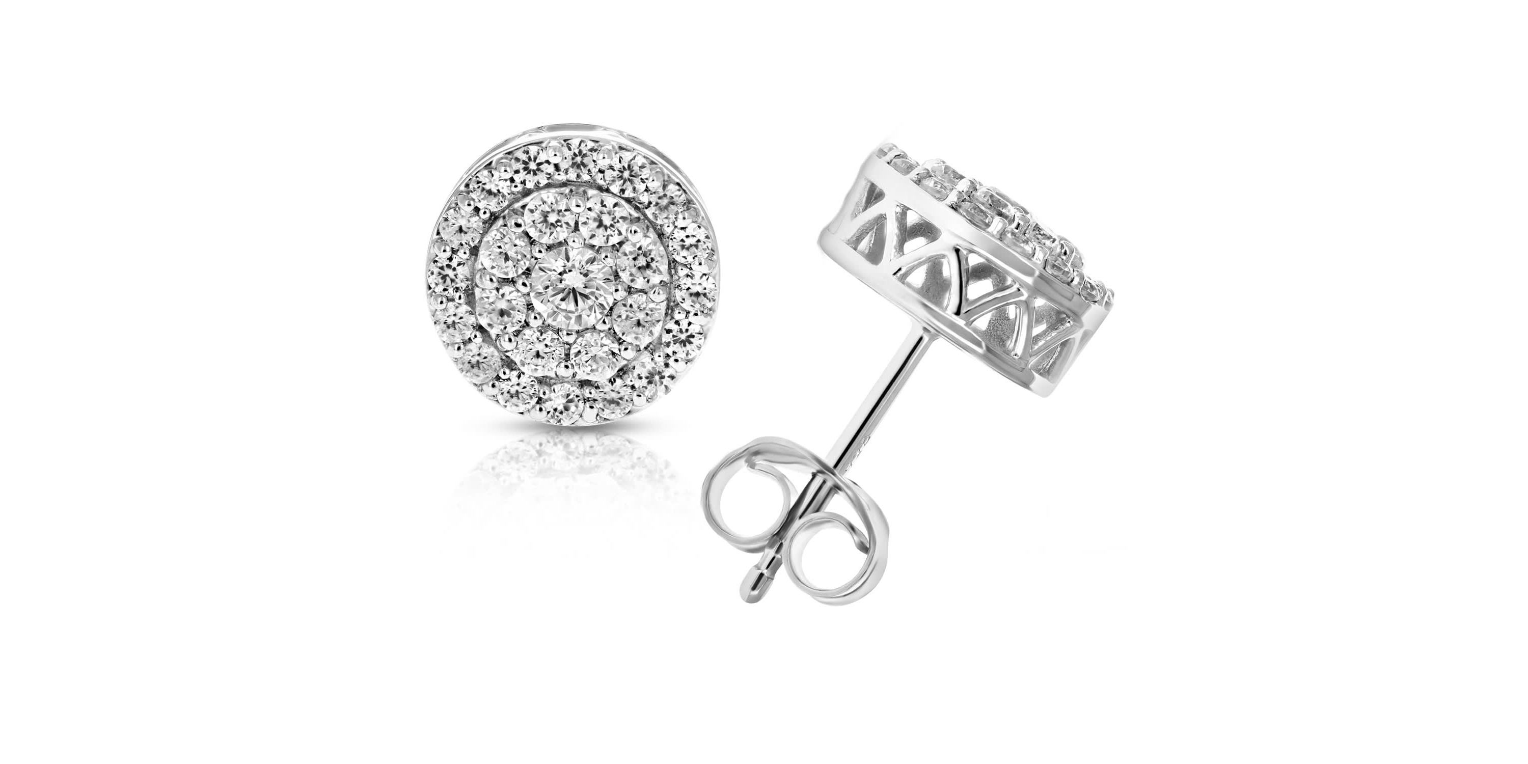 1 ct. t.w. Diamond Stud Earrings in Sterling Silver