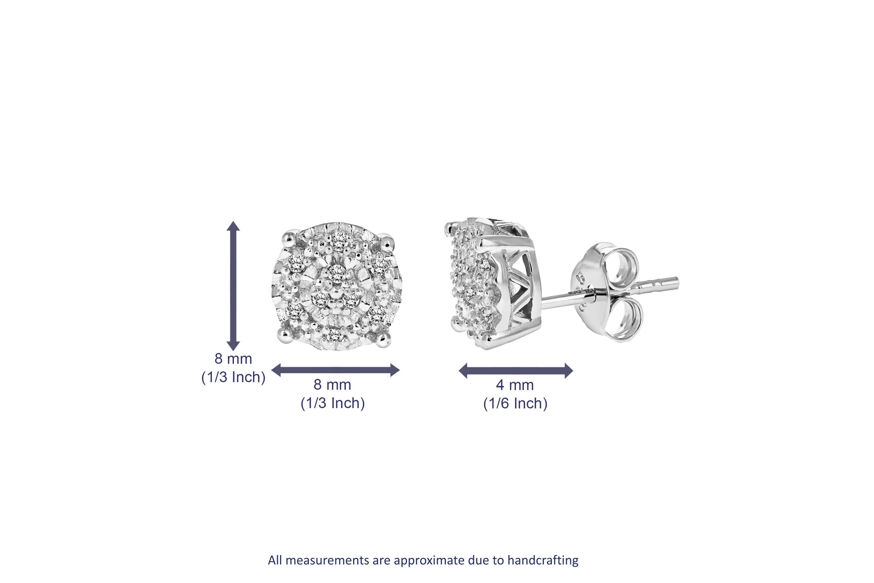 1/10 ct. t.w. Diamond Stud Earrings in Sterling Silver