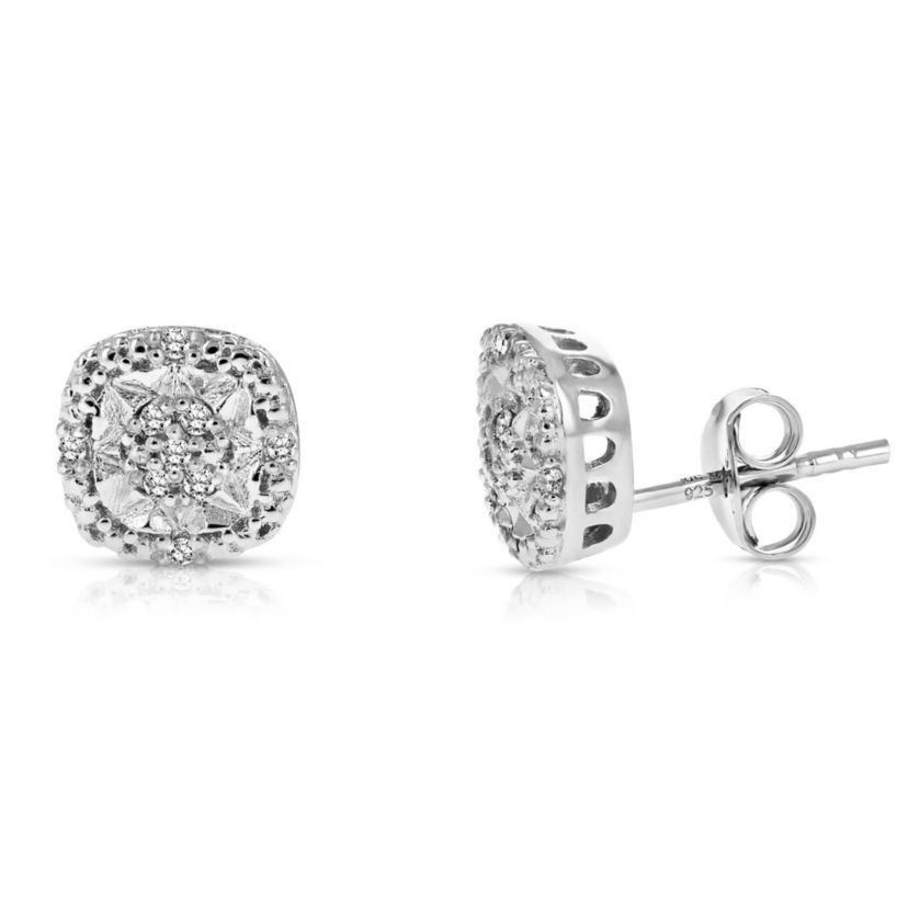 1/10 ct. t.w. Diamond Stud Earrings in Sterling Silver