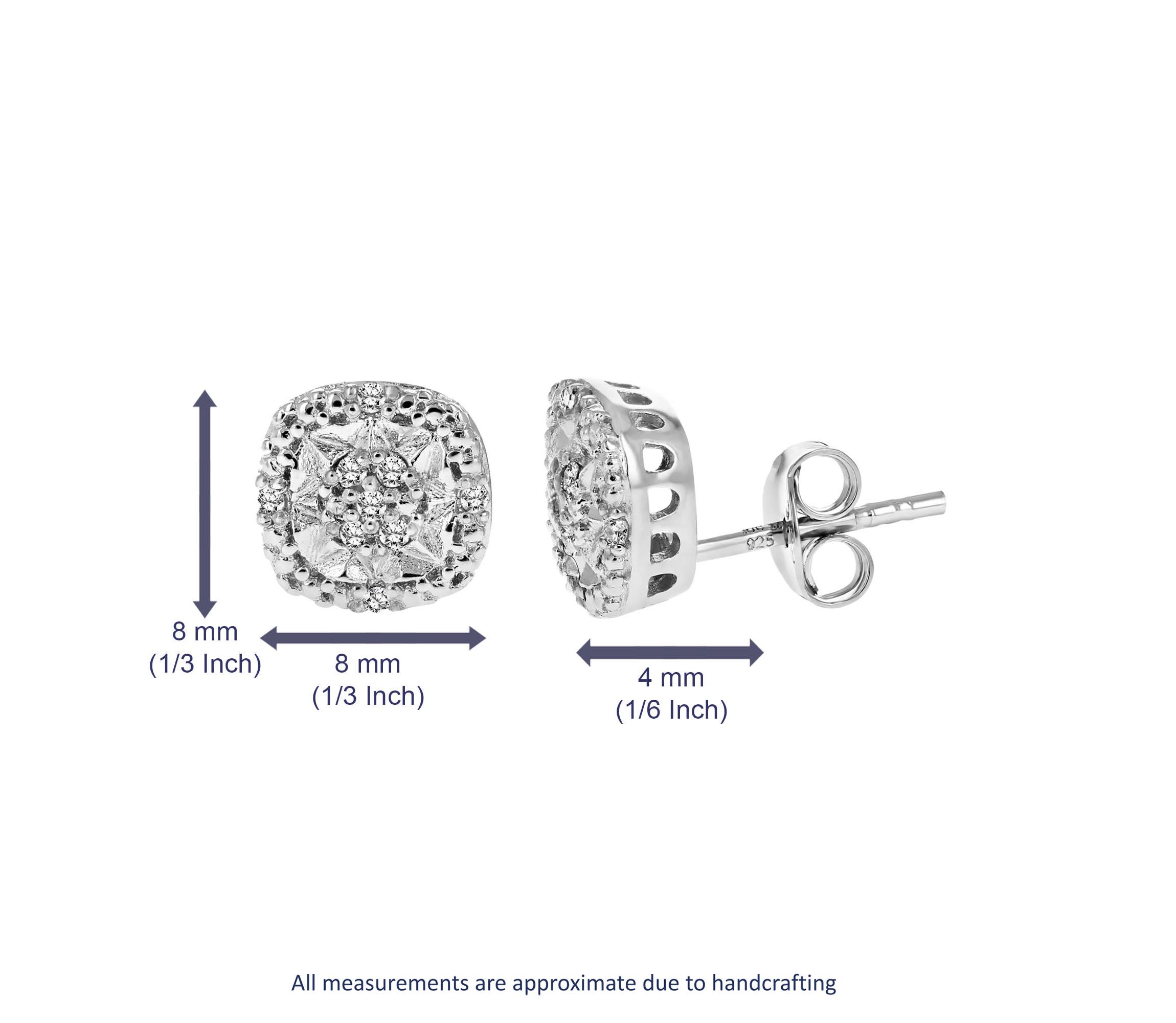 1/10 ct. t.w. Diamond Stud Earrings in Sterling Silver