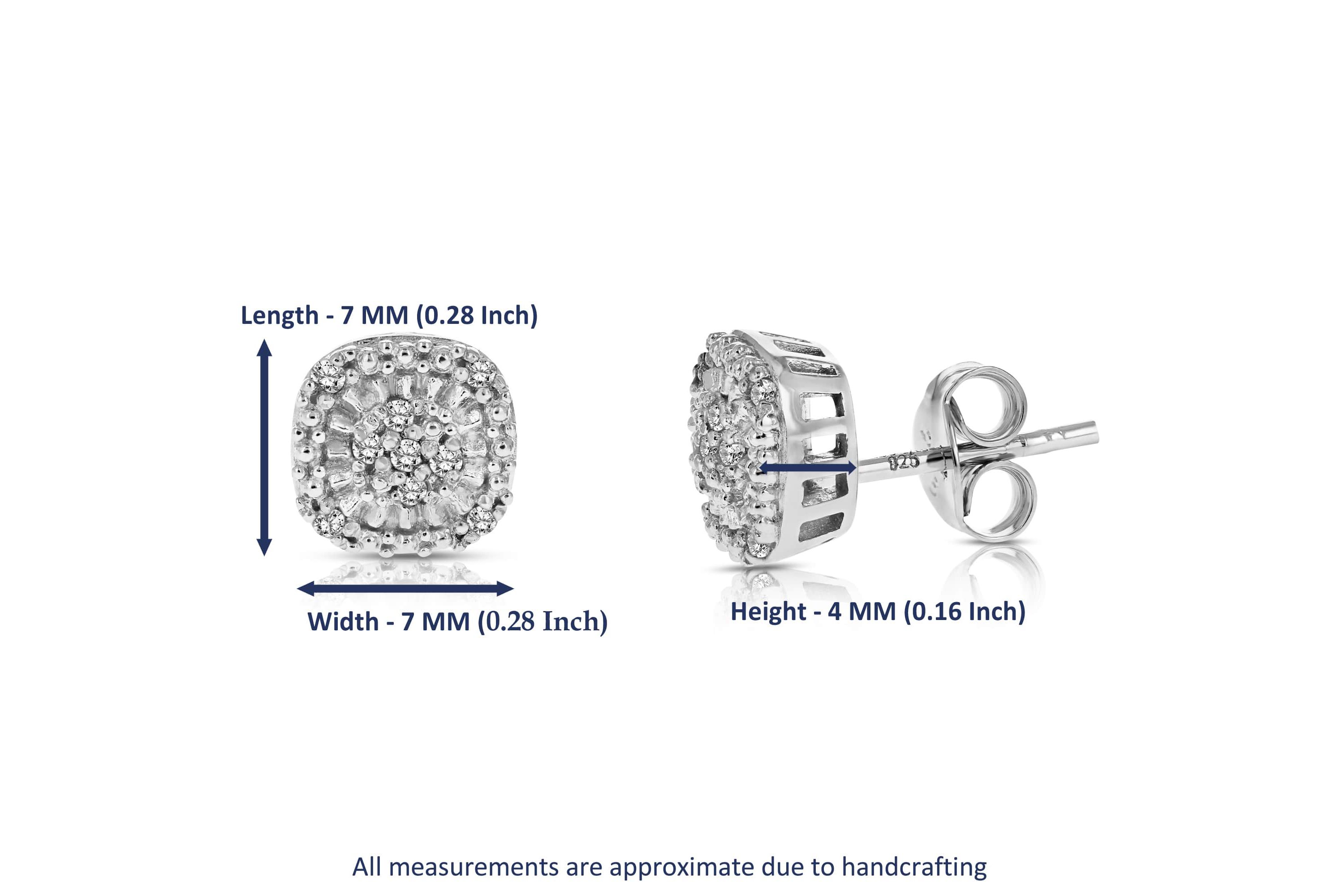 1/10 ct. t.w. Diamond Stud Earrings in 925 Sterling Silver