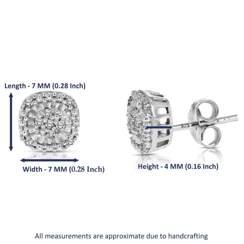1/10 ct. t.w. Diamond Stud Earrings in 925 Sterling Silver