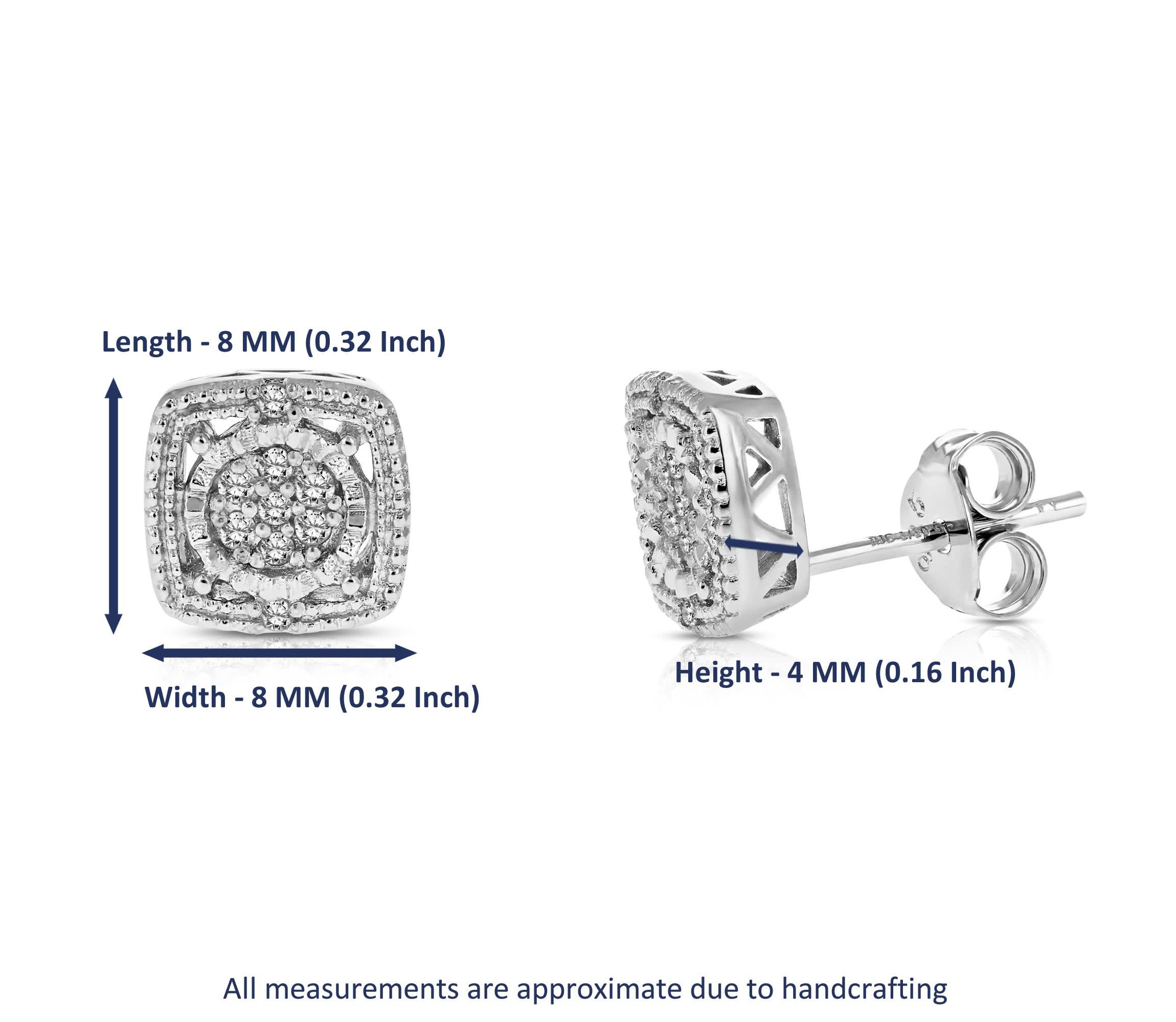 1/10 ct. t.w. Diamond Stud Earrings in 925 Sterling Silver