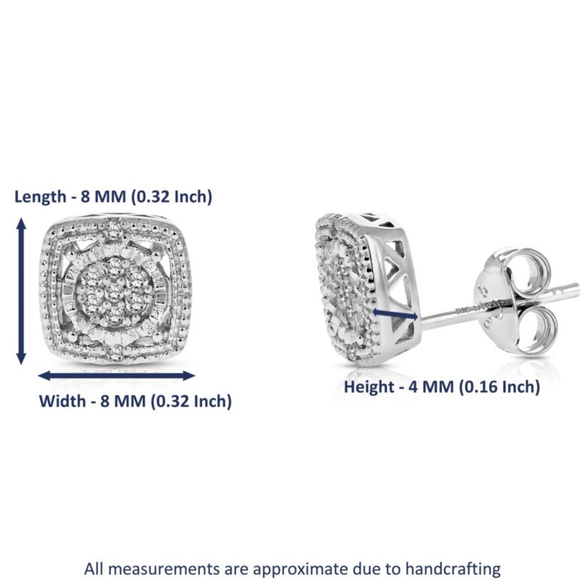 1/10 ct. t.w. Diamond Stud Earrings in 925 Sterling Silver