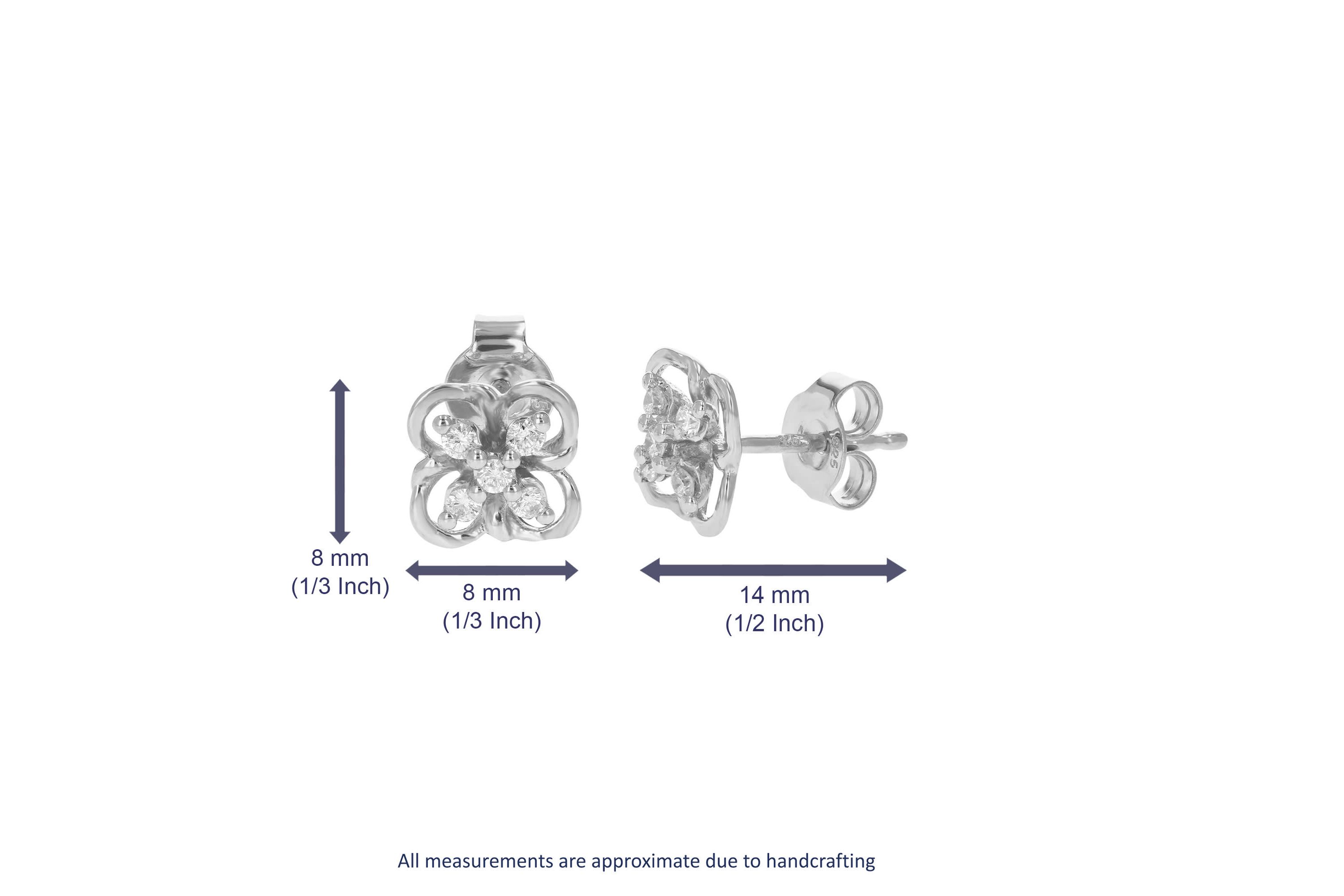 Lab Created 1/5 ct. t.w. Lab Grown Diamond Stud Earrings in 925 Sterling Silver