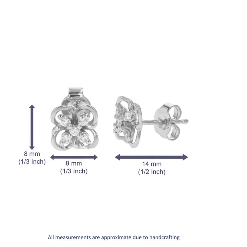 Lab Created 1/5 ct. t.w. Lab Grown Diamond Stud Earrings in 925 Sterling Silver