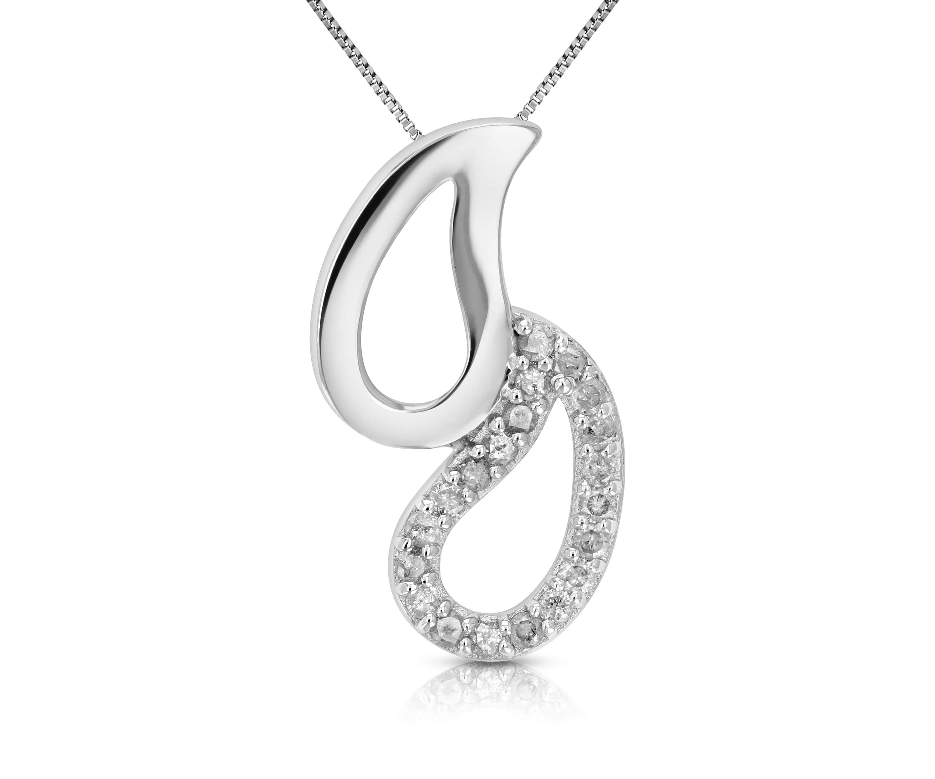 1/20 ct. t.w. Diamond Pendant Necklace in 925 Sterling Silver
