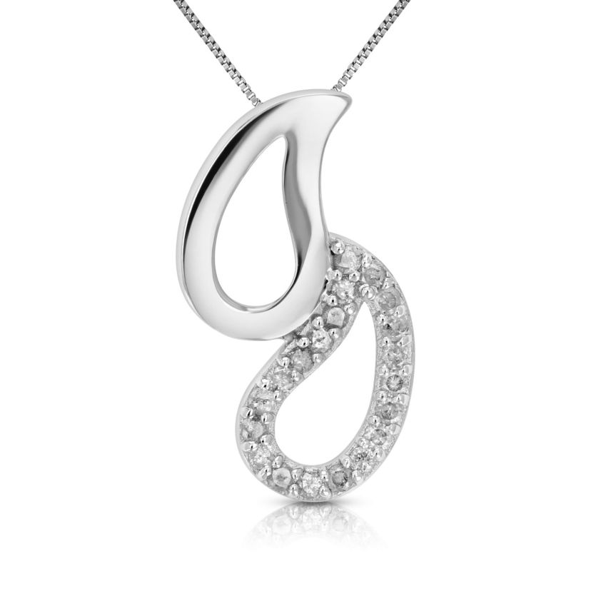 1/20 ct. t.w. Diamond Pendant Necklace in 925 Sterling Silver