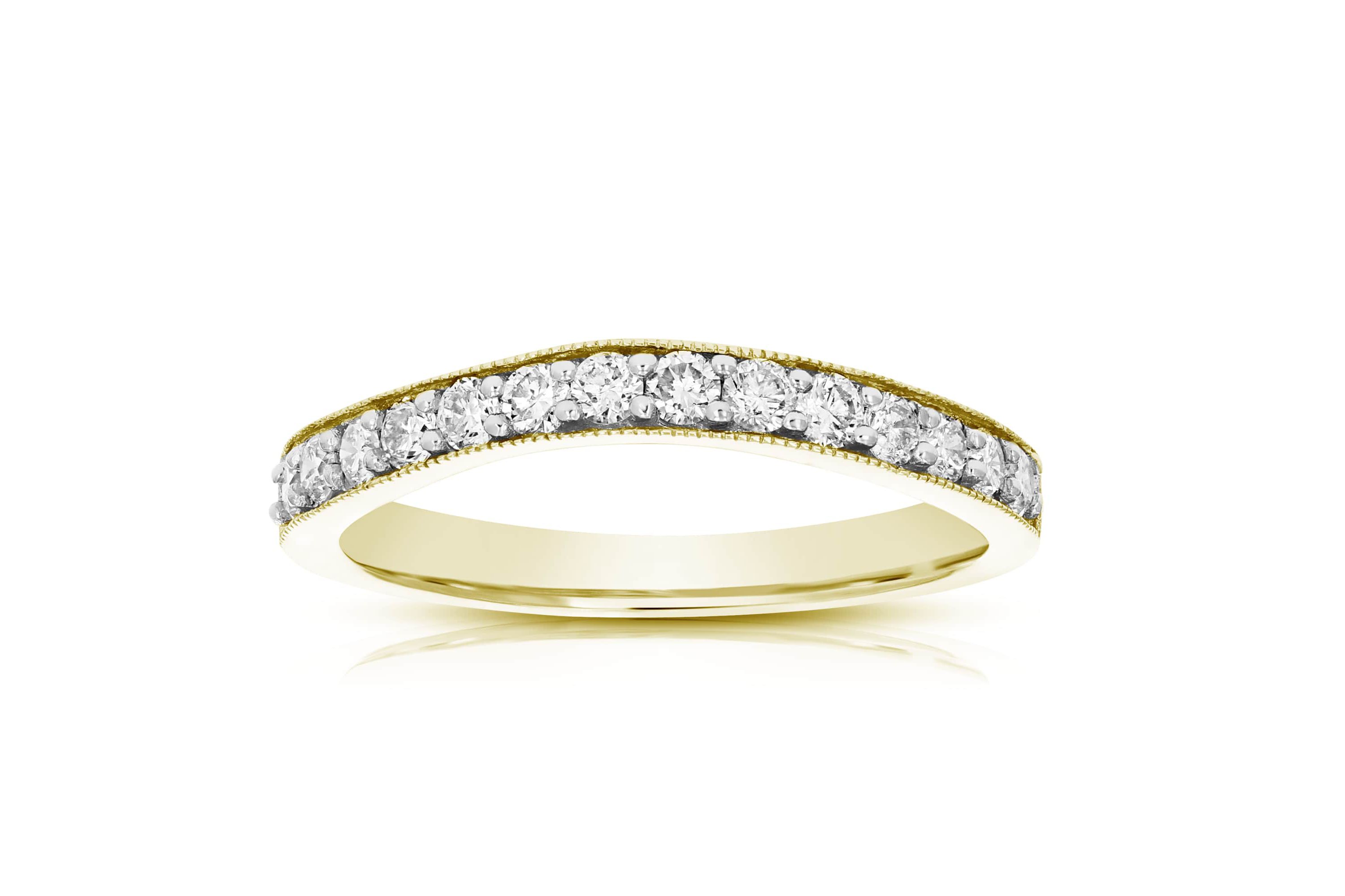 1/2 ct. t.w. Diamond Wedding Band in 14K Yellow Gold