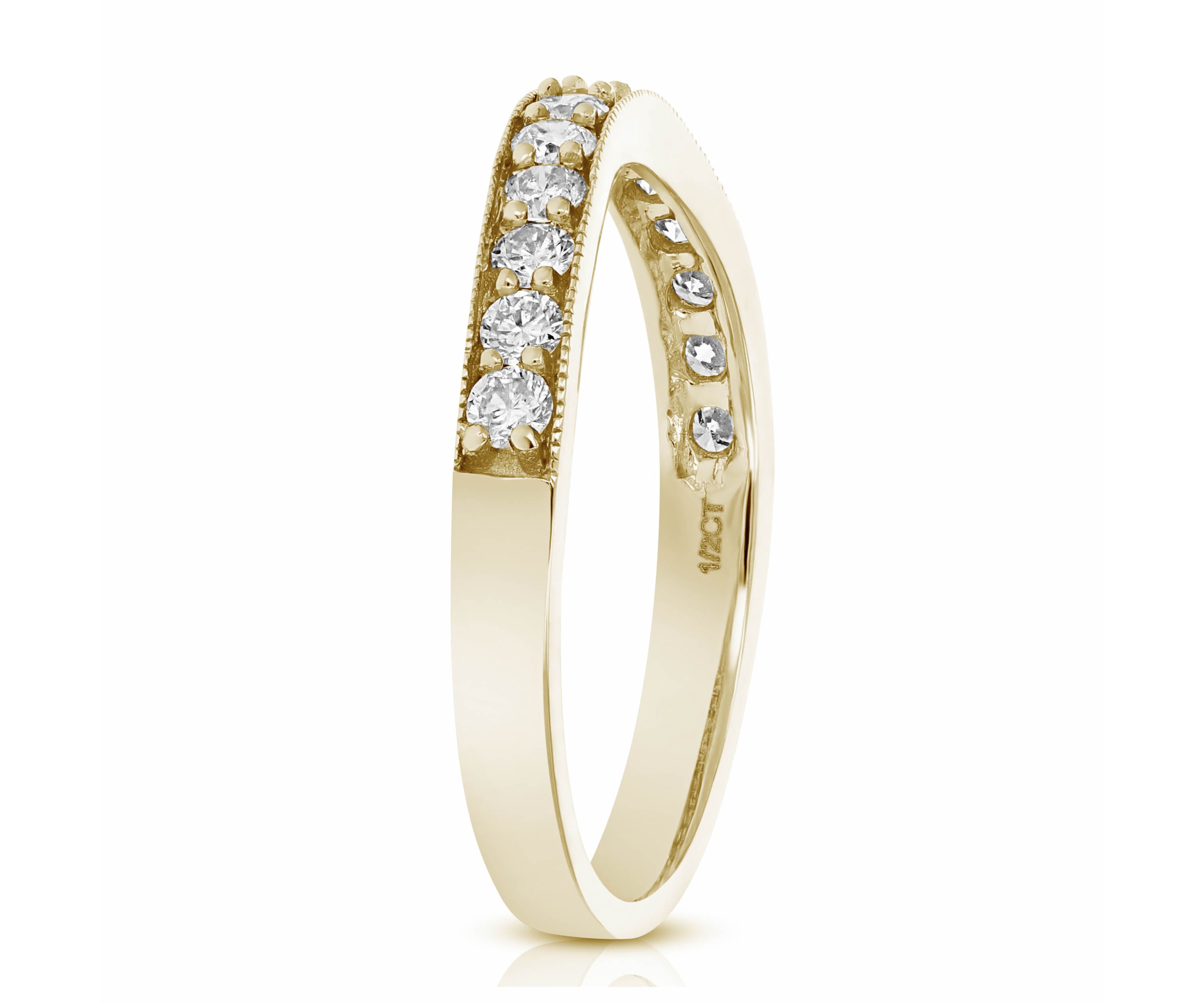 1/2 ct. t.w. Diamond Wedding Band in 14K Yellow Gold