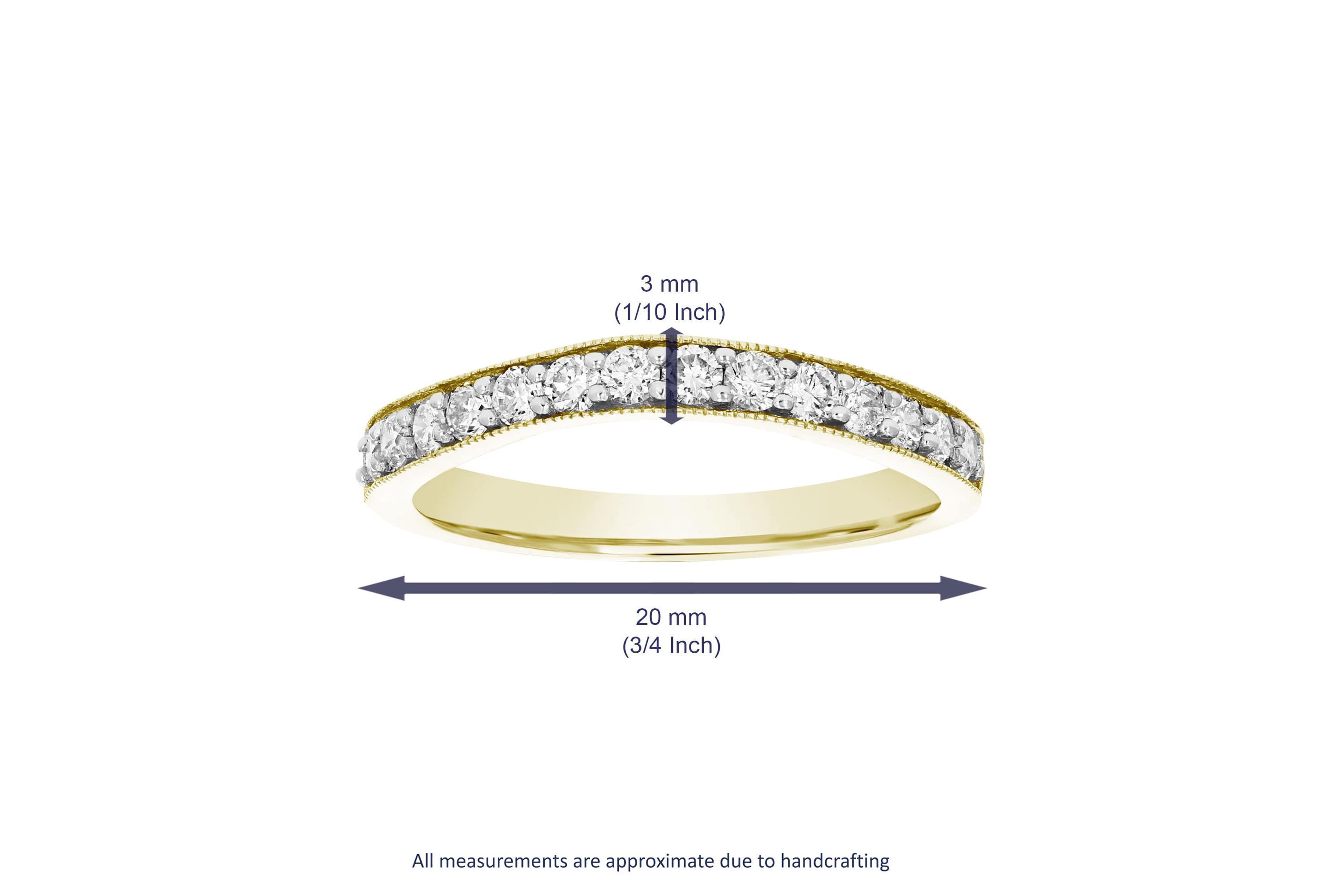 1/2 ct. t.w. Diamond Wedding Band in 14K Yellow Gold