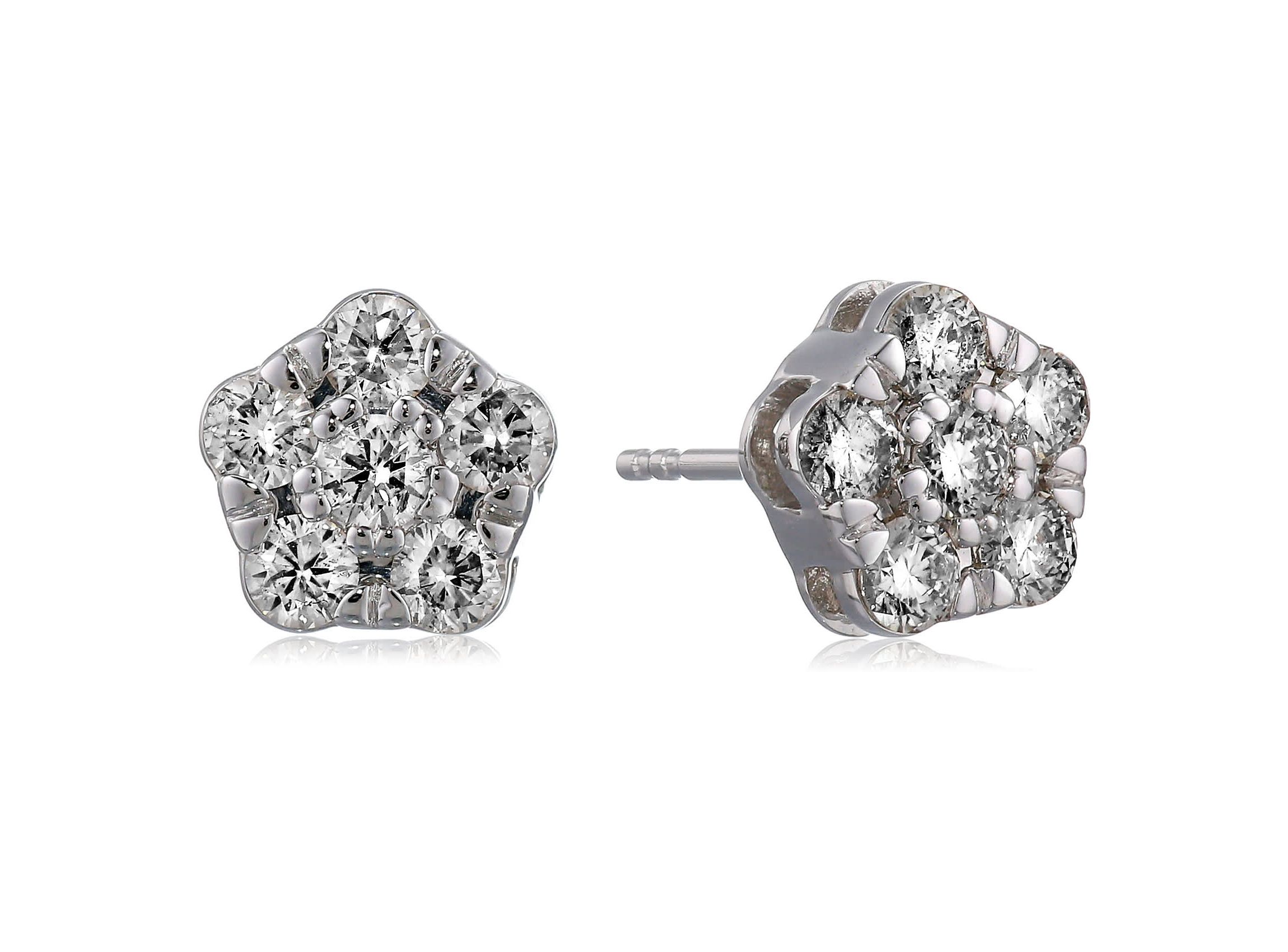 1 ct. t.w. Diamond Stud Earrings in 14K White Gold