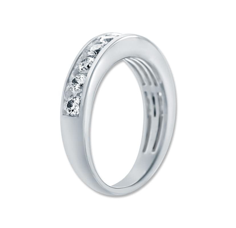 1.00 Ct.tw Natural Diamond Eternity Band/Ring in 10K White Gold