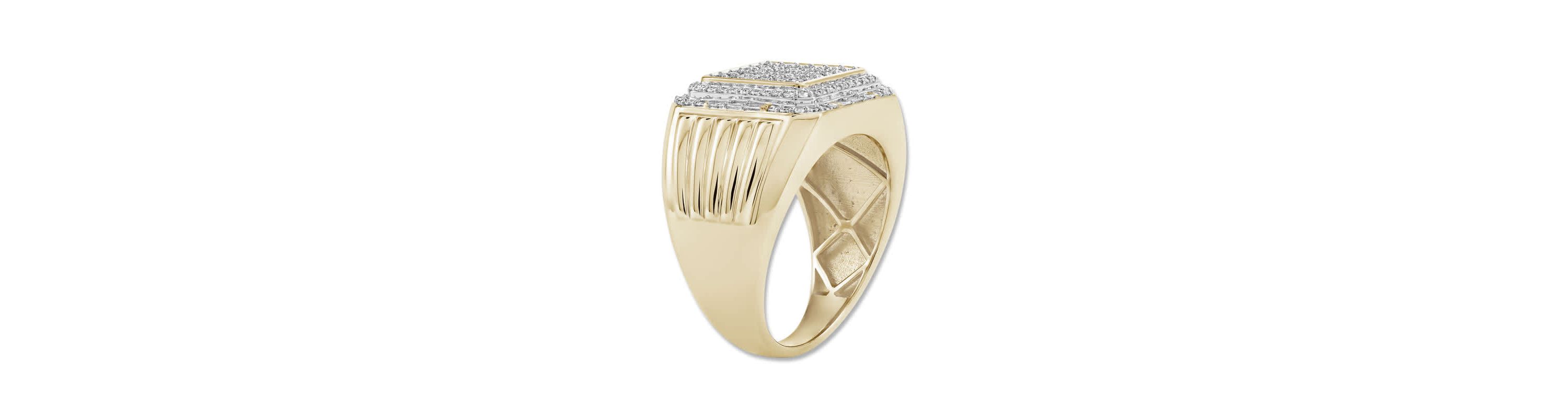 1.00 Ct.tw Natural Diamond Wedding Ring in 10K Yellow Gold