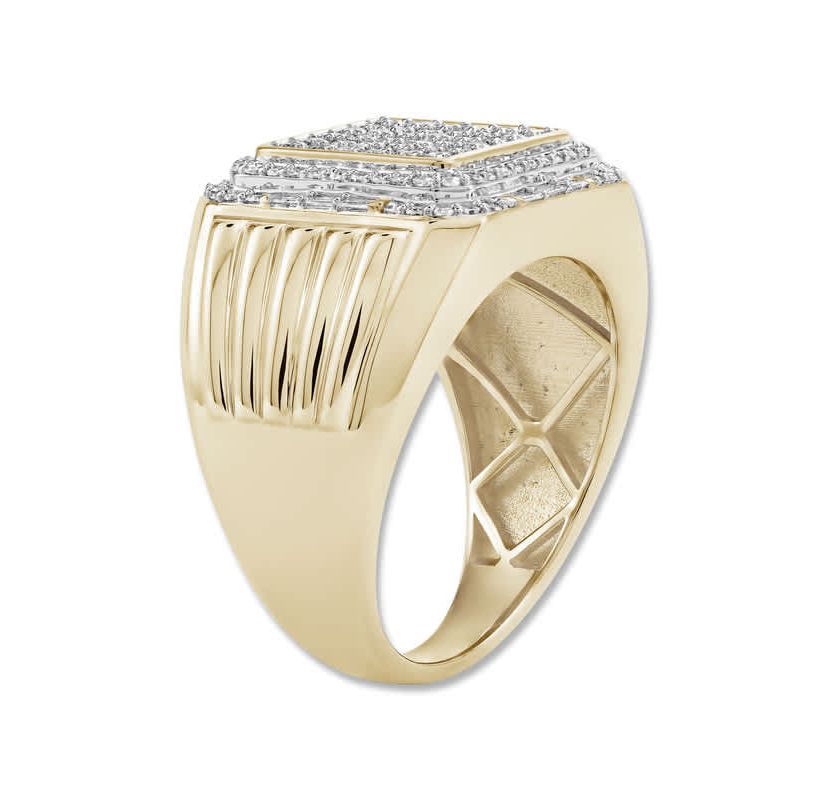 1.00 Ct.tw Natural Diamond Wedding Ring in 10K Yellow Gold