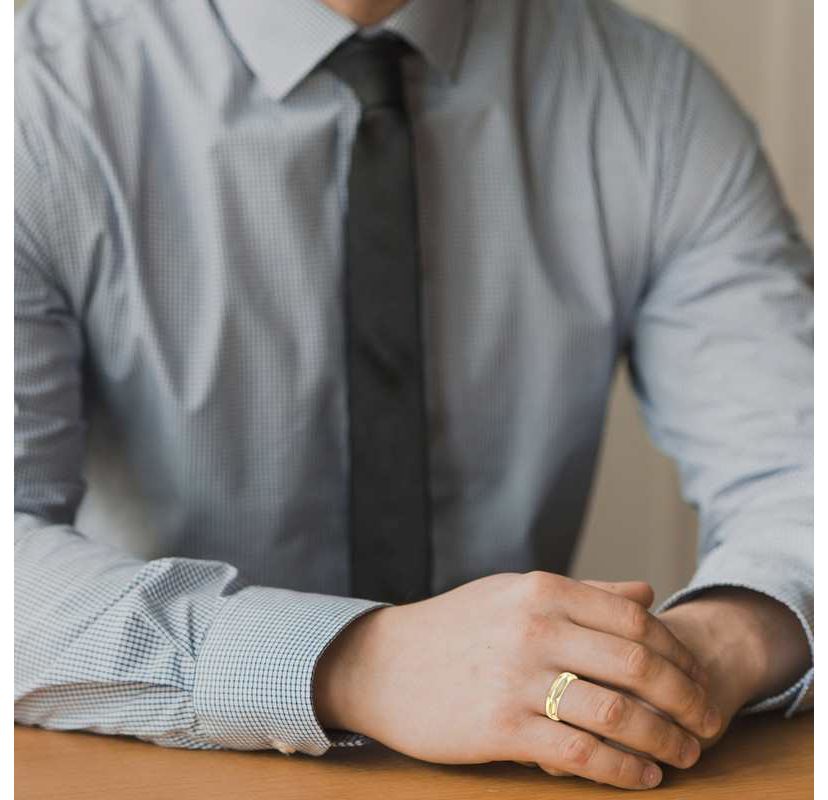 0.050 Ct.tw Natural Diamond Ring/Band in 10K Yellow Gold