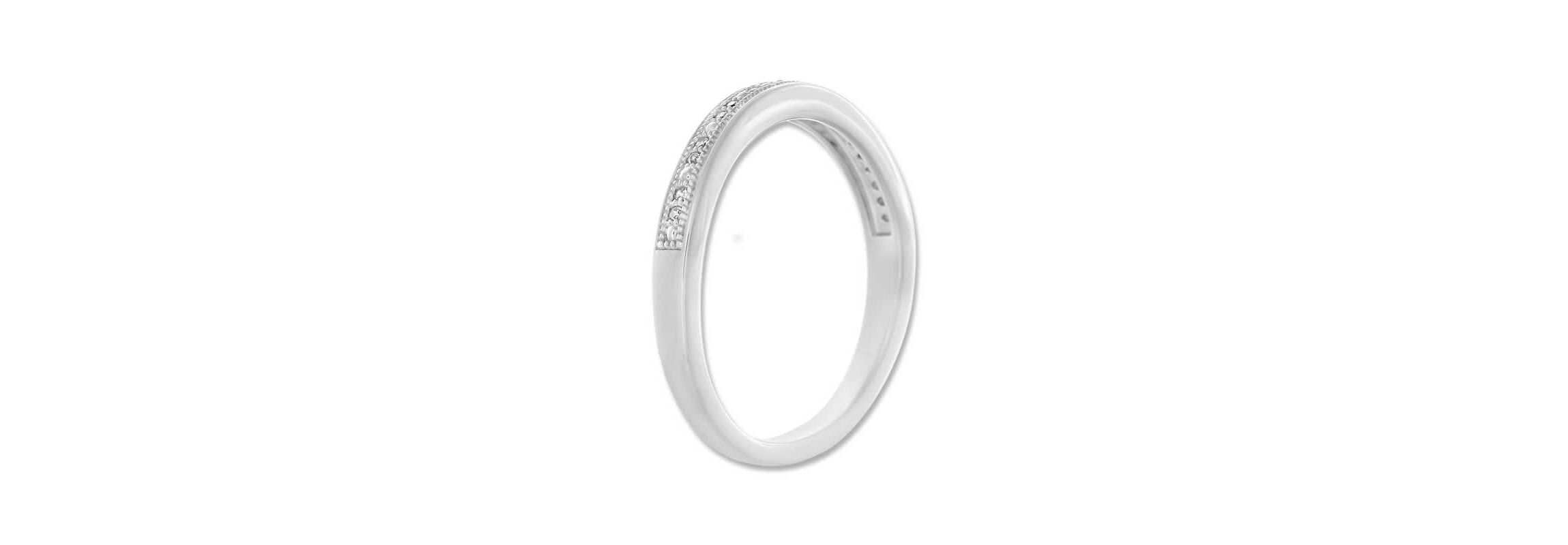 0.15 Ct.tw Natural Diamond Bridal Ring Set in 925 Sterling Silver