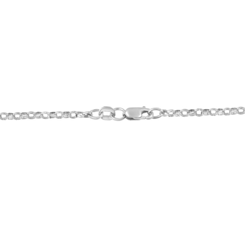 14K White Gold 1.0 Cttw Diamond Three Heart 18" Statement Pendant Necklace