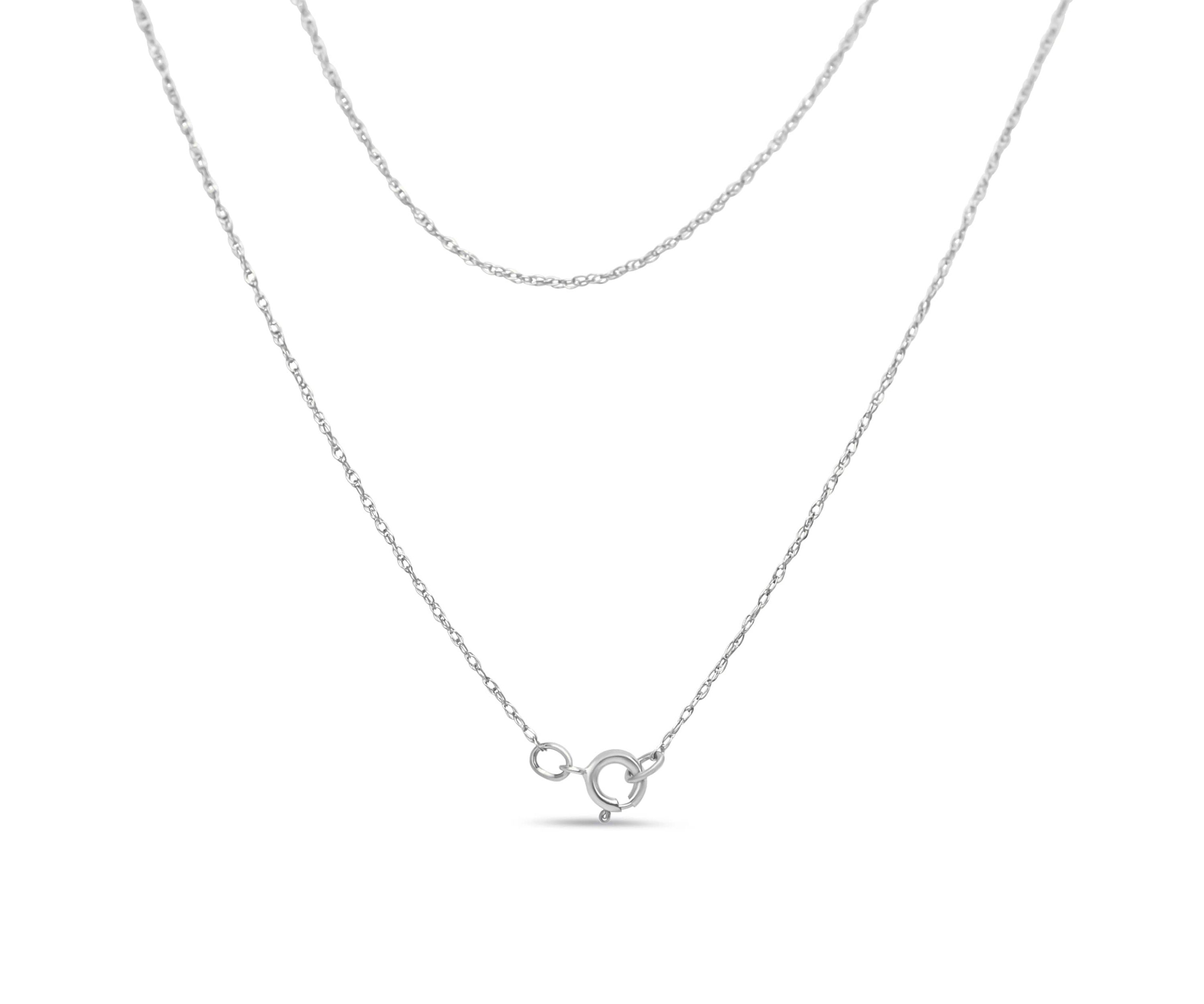 Silver Purple Amethyst and Diamond Accent Art Deco Style 18" Pendant Necklace